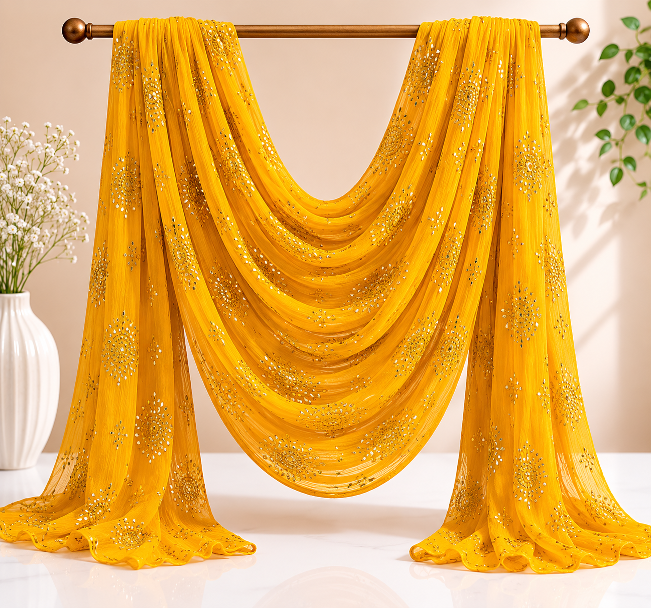 Foil Print Dupatta