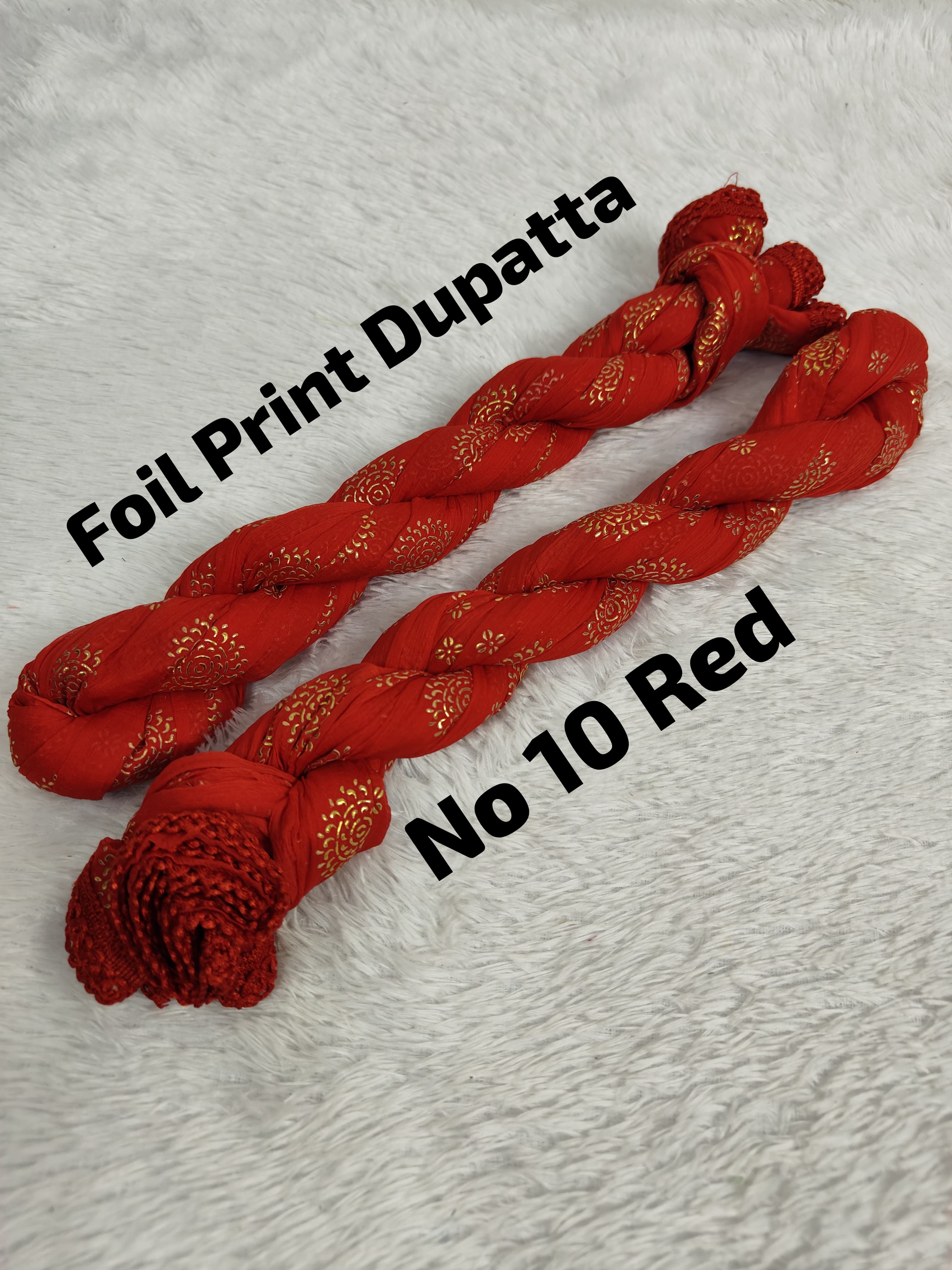 Premium Foil Print Dupatta 10