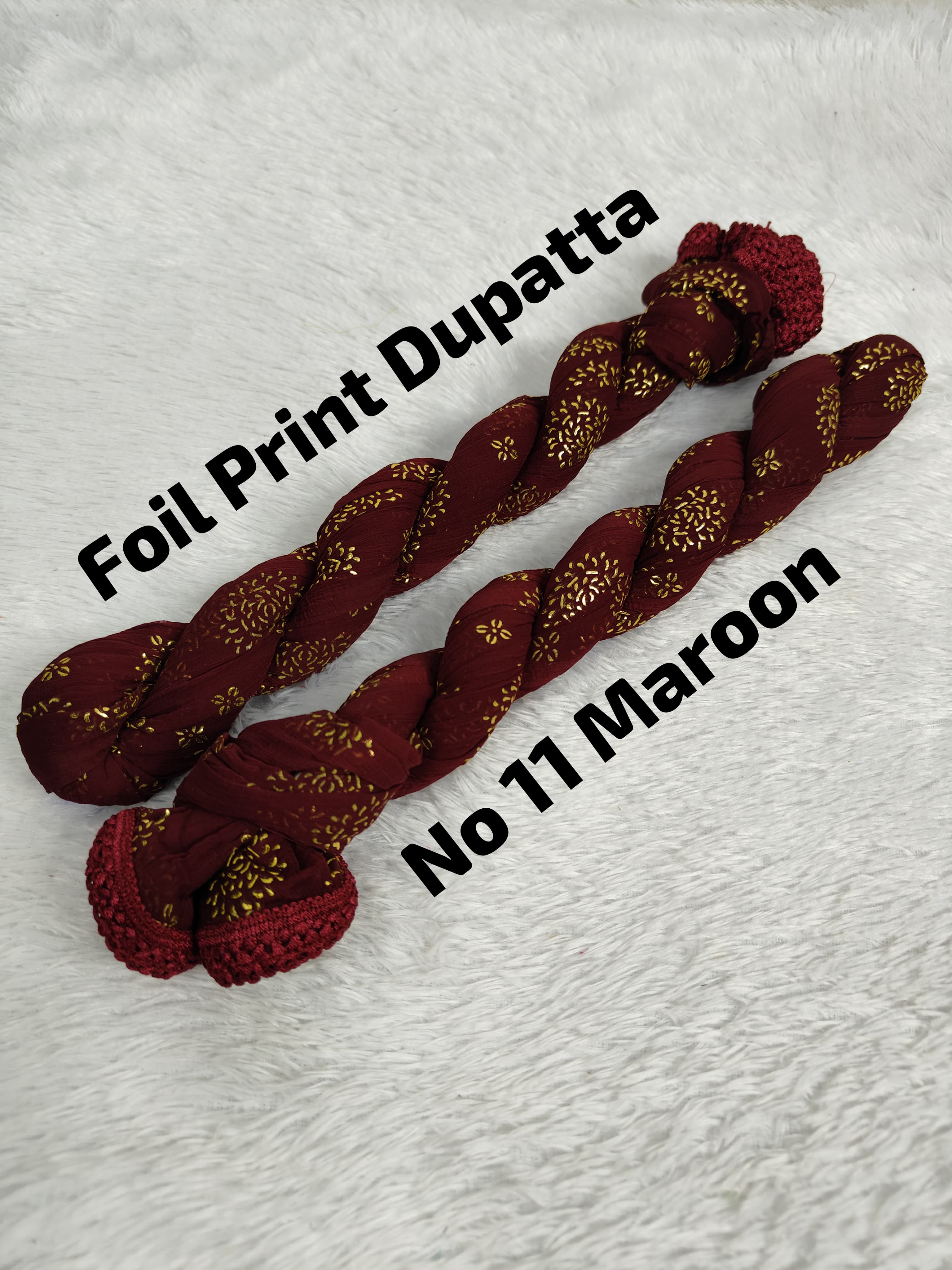 Premium Foil Print Dupatta 11