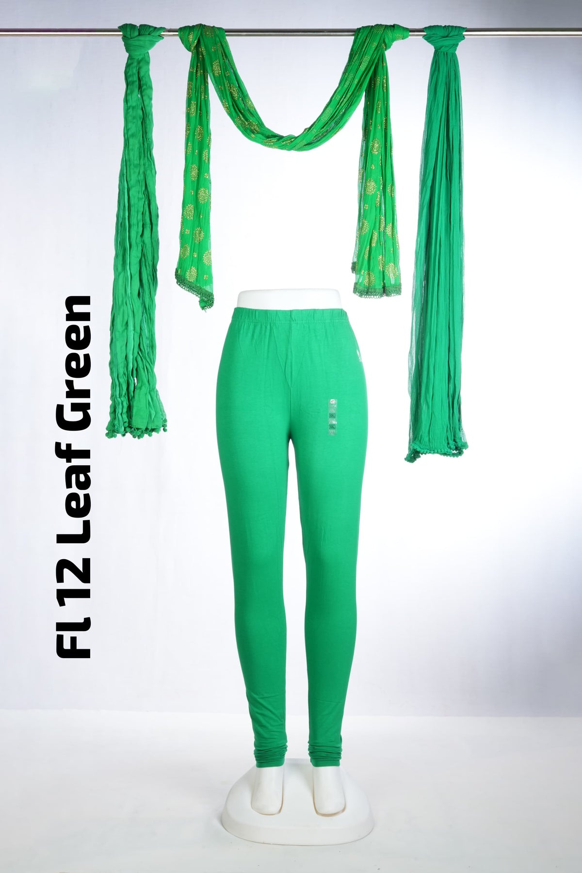 Premium Full Length Leggings (FL 12 Leaf Green)