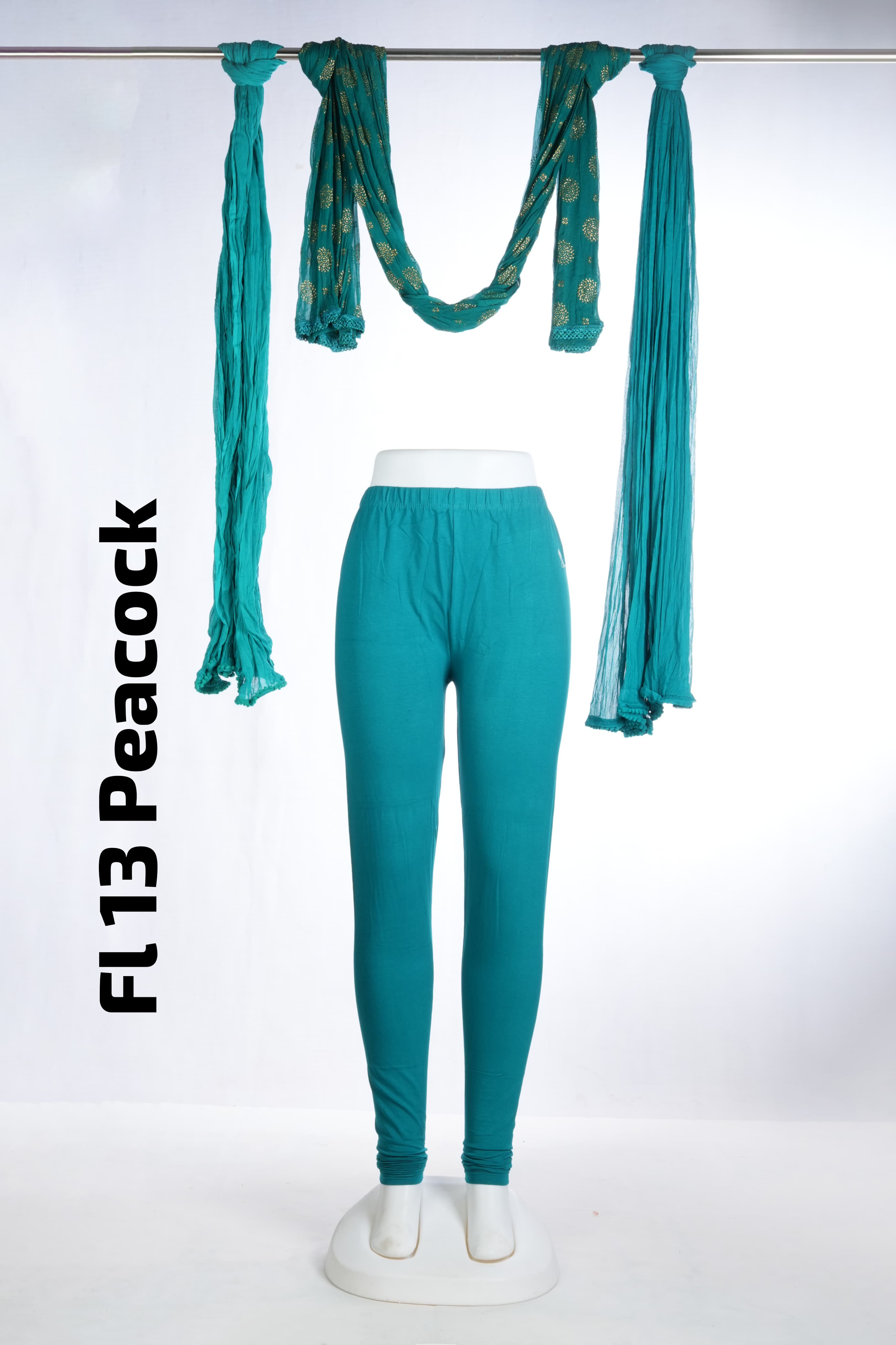 Premium Full Length Leggings (FL 13 Peacock)