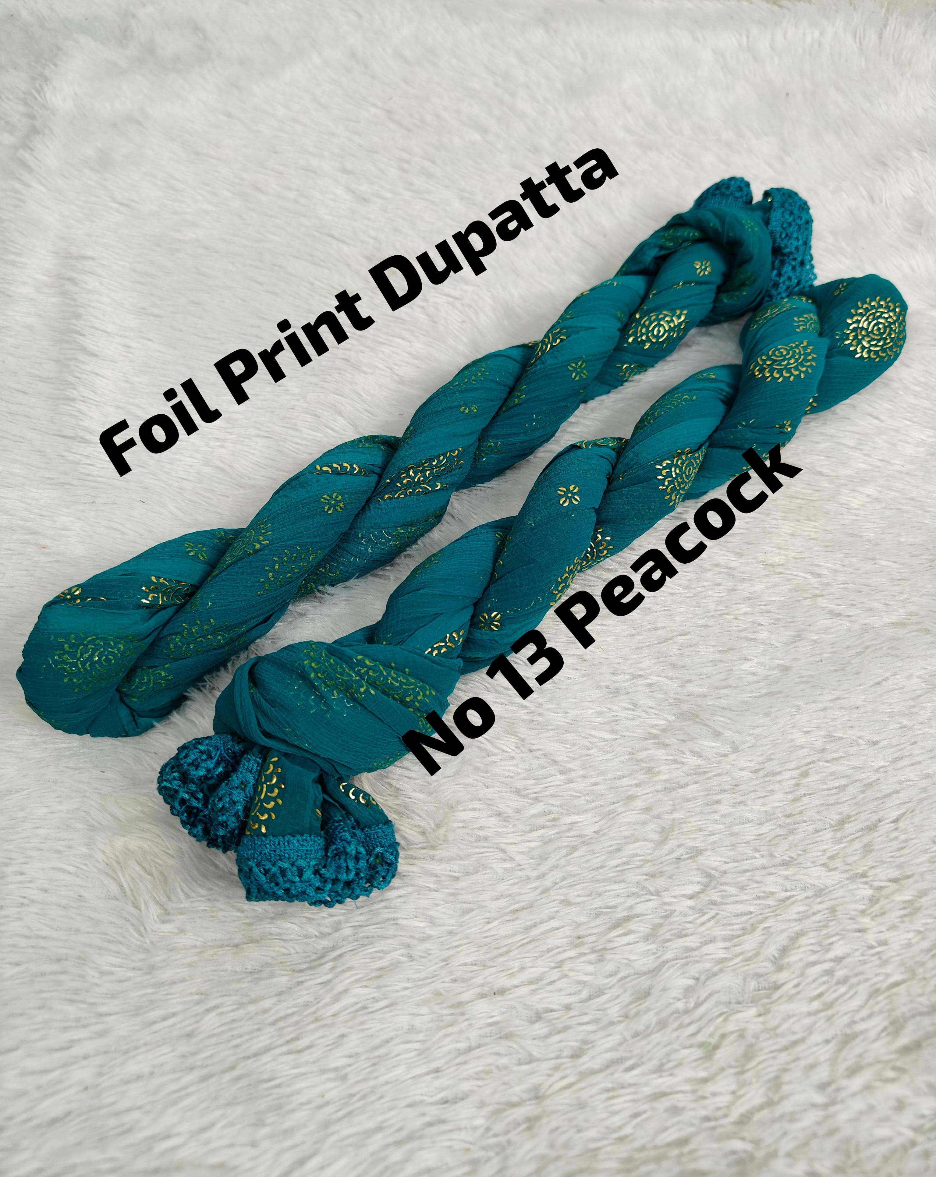 Premium Foil Print Dupatta 13