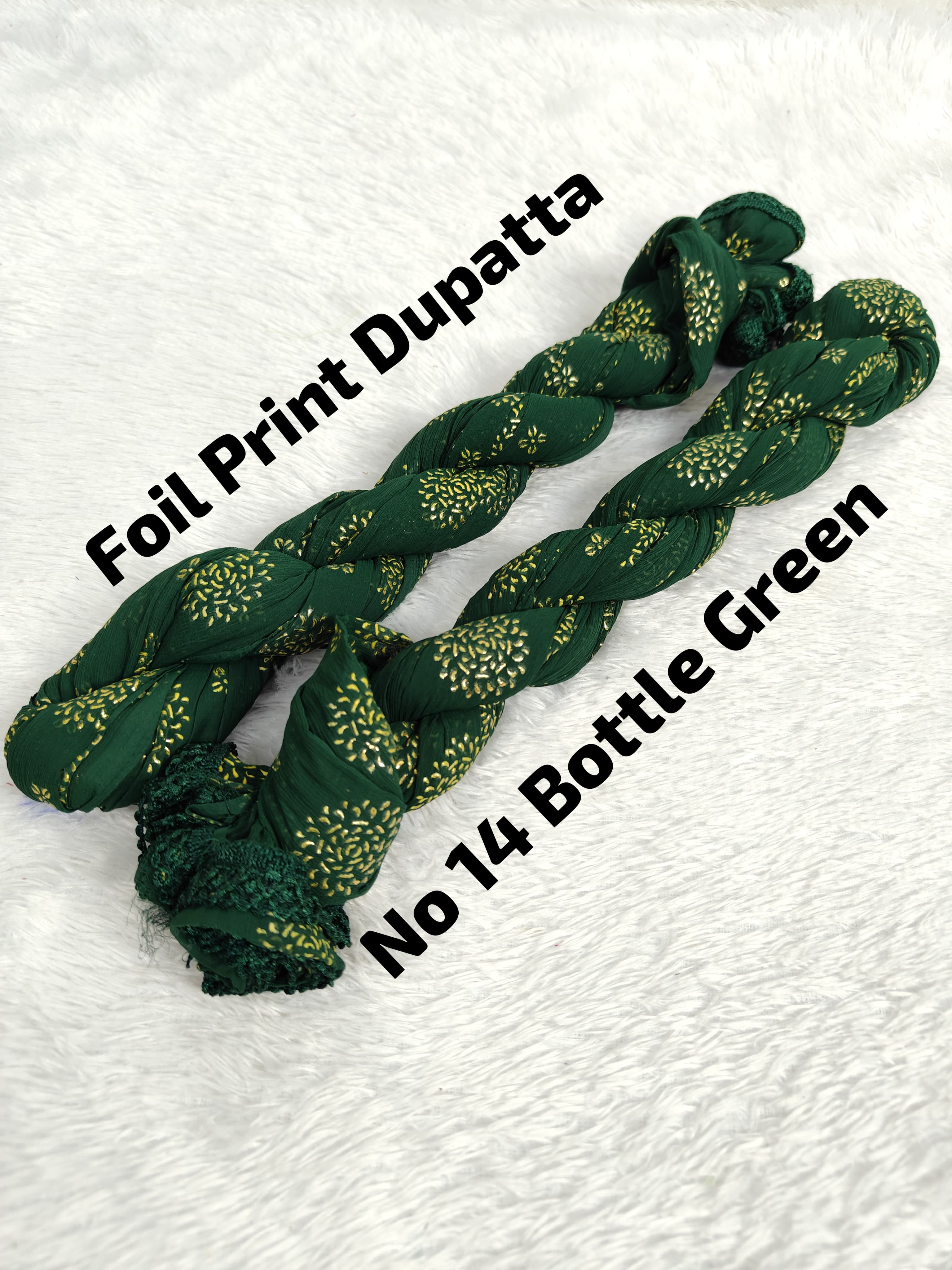 Premium Foil Print Dupatta 14