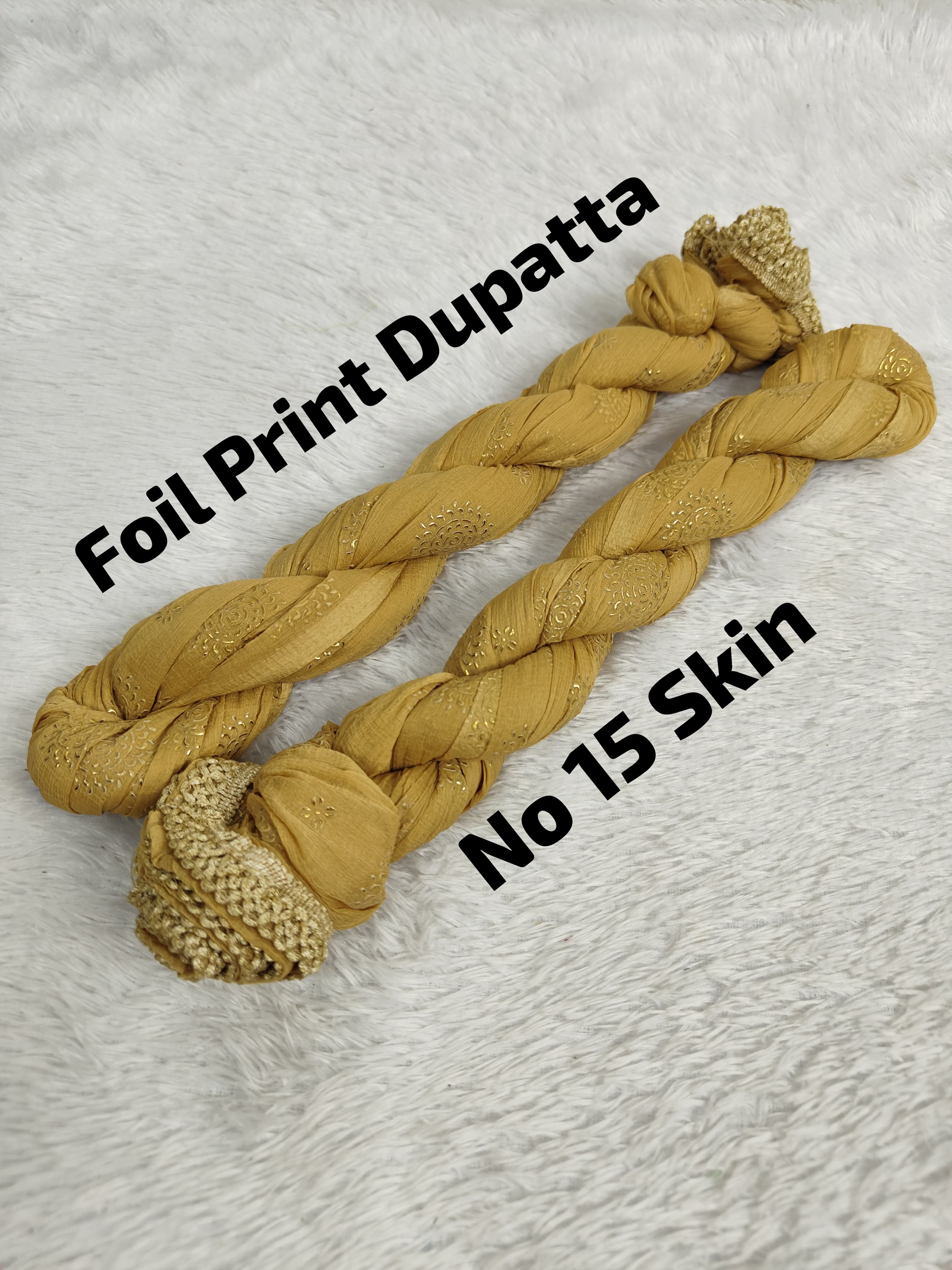 Premium Foil Print Dupatta 15