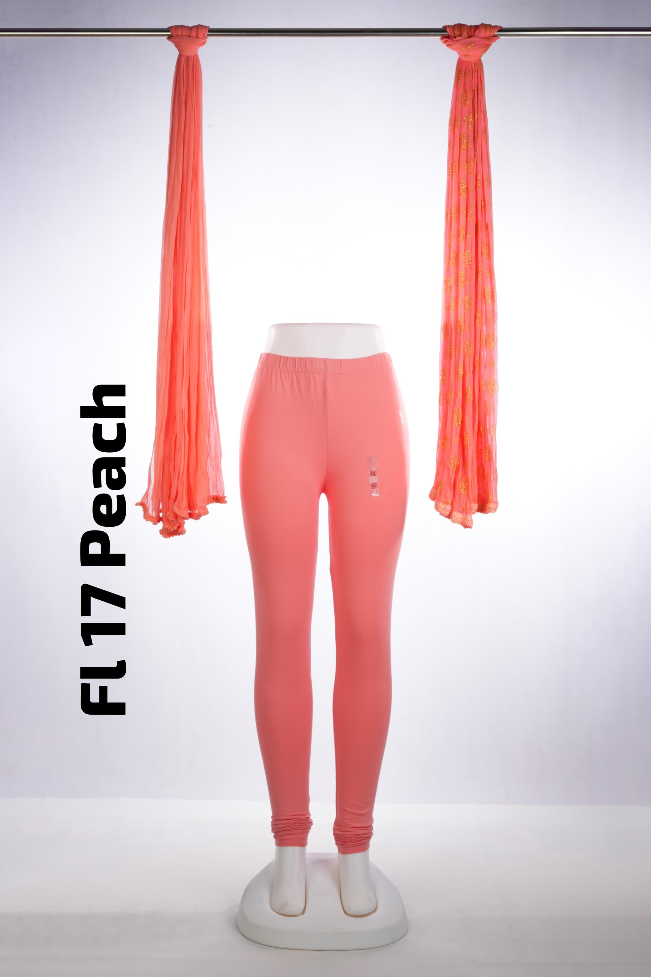 Premium Full Length Leggings (FL 17 Peach)