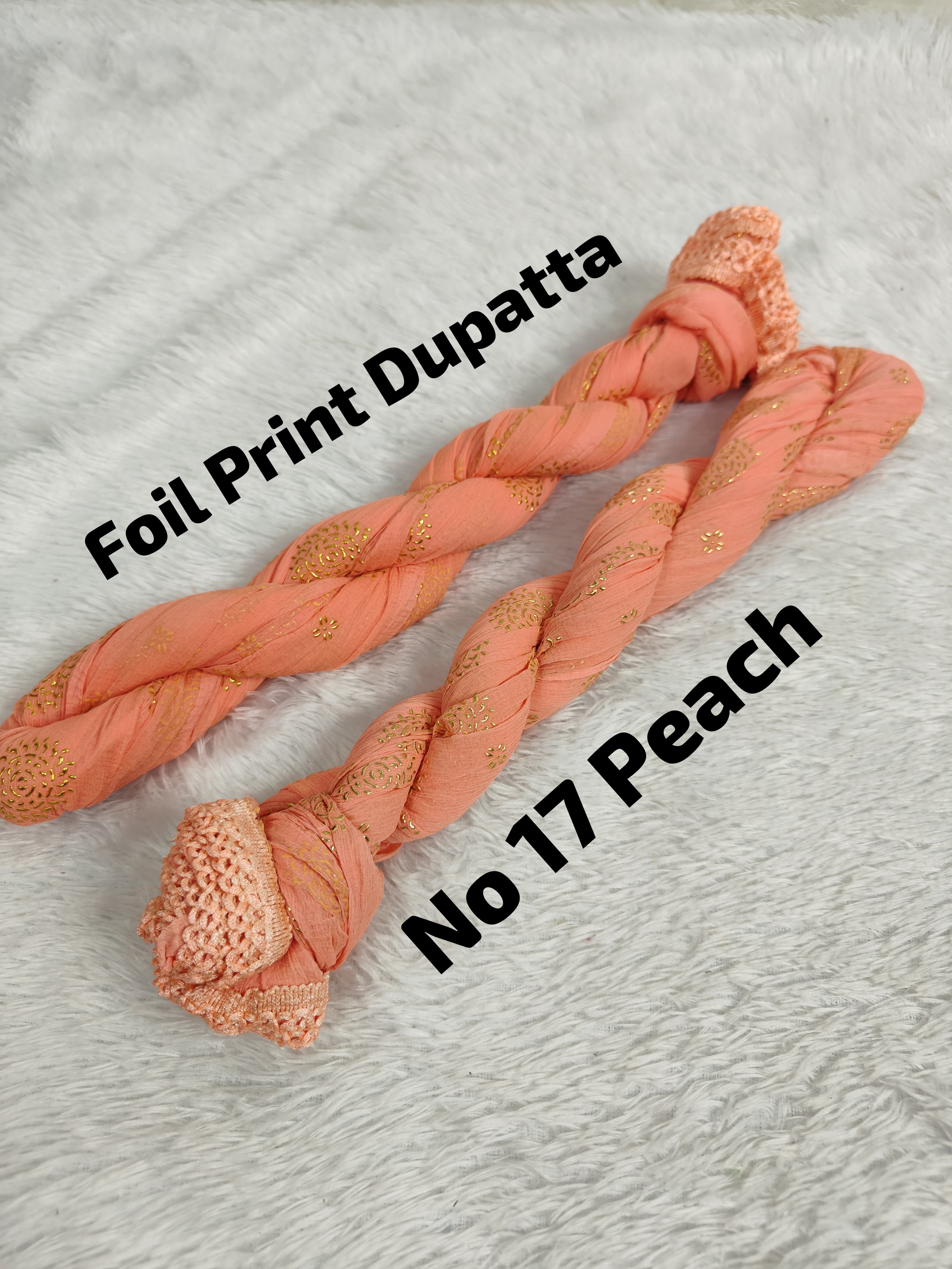 Premium Foil Print Dupatta 17