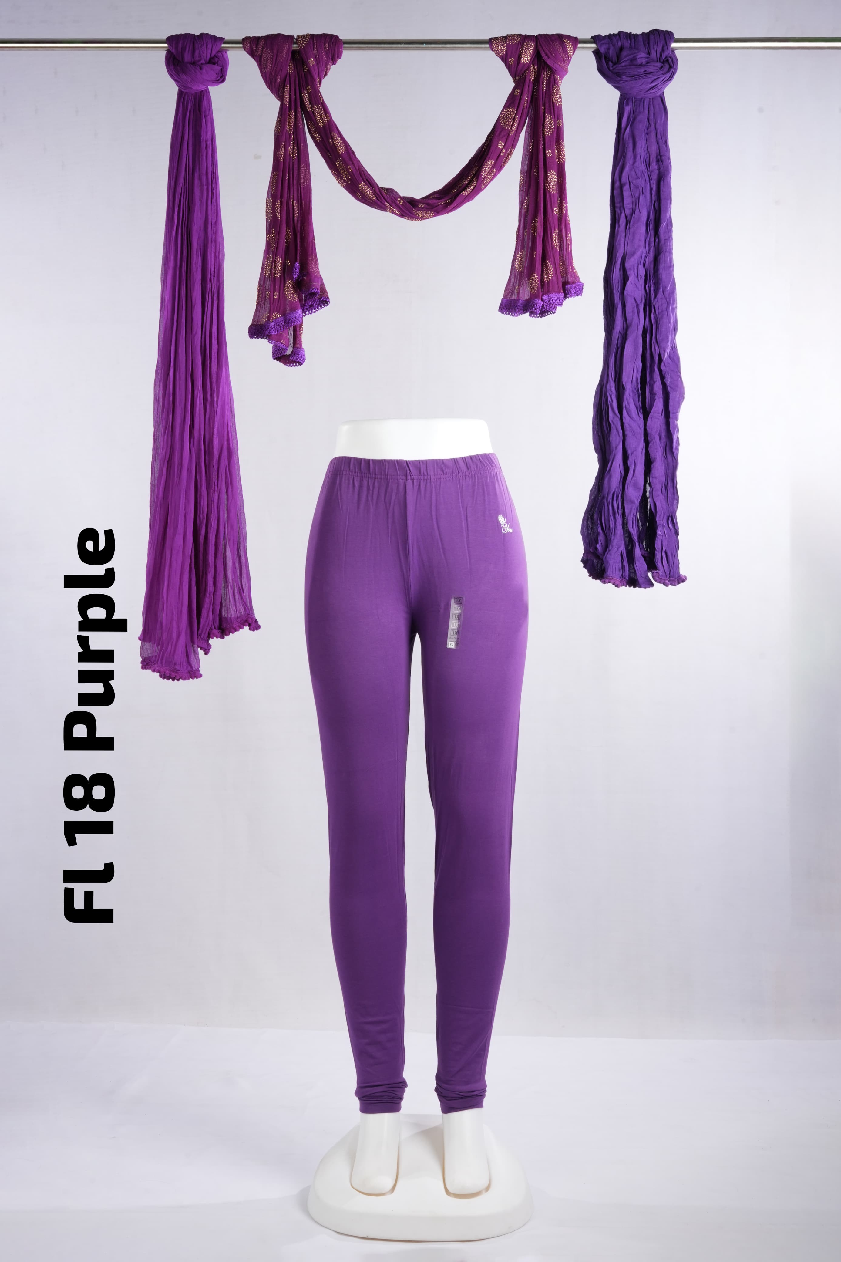 Premium Full Length Leggings (FL 18 Purple)