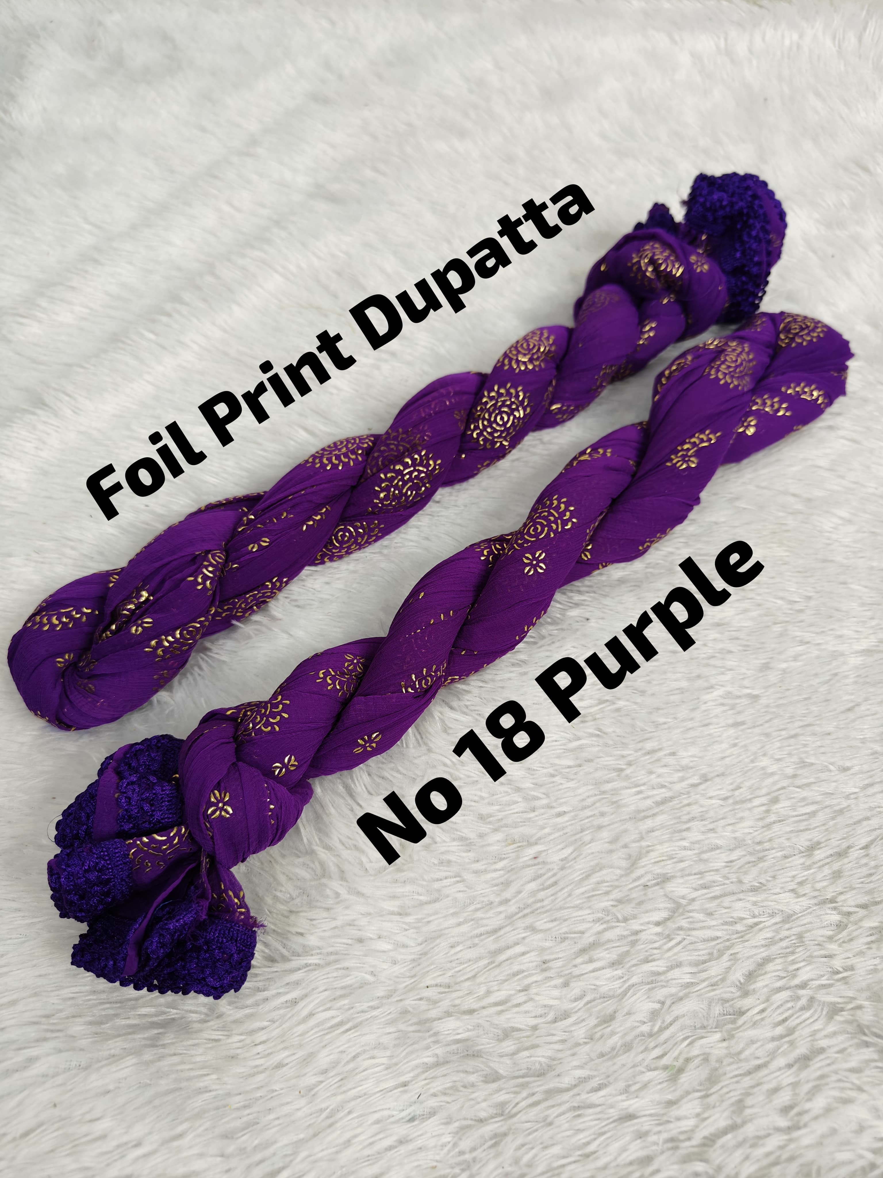 Premium Foil Print Dupatta 18