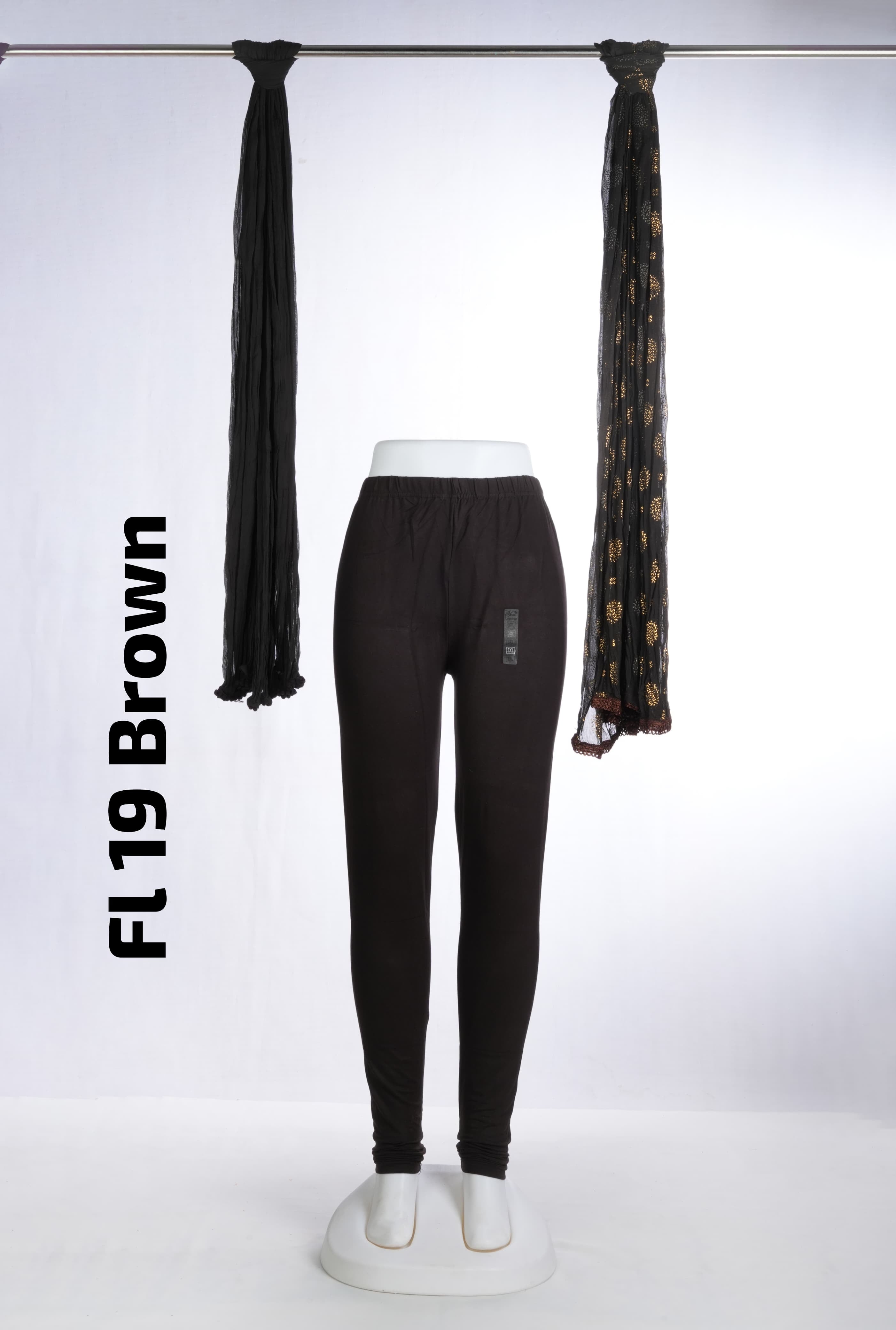 Premium Full Length Leggings (FL 19 Brown)