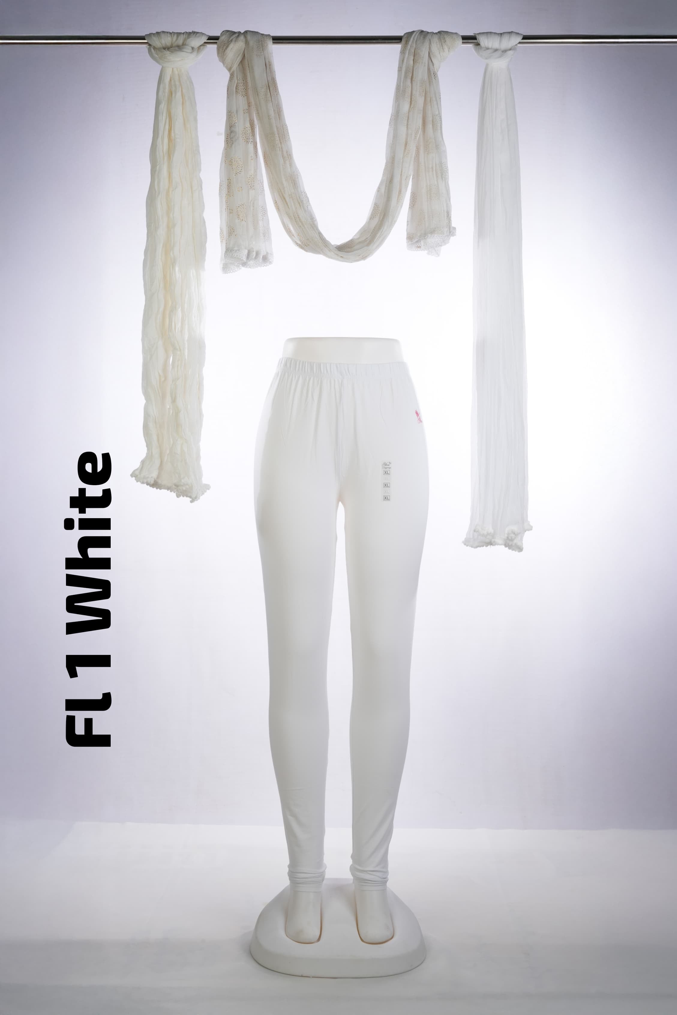 Premium Full Length Leggings (FL 1 White)