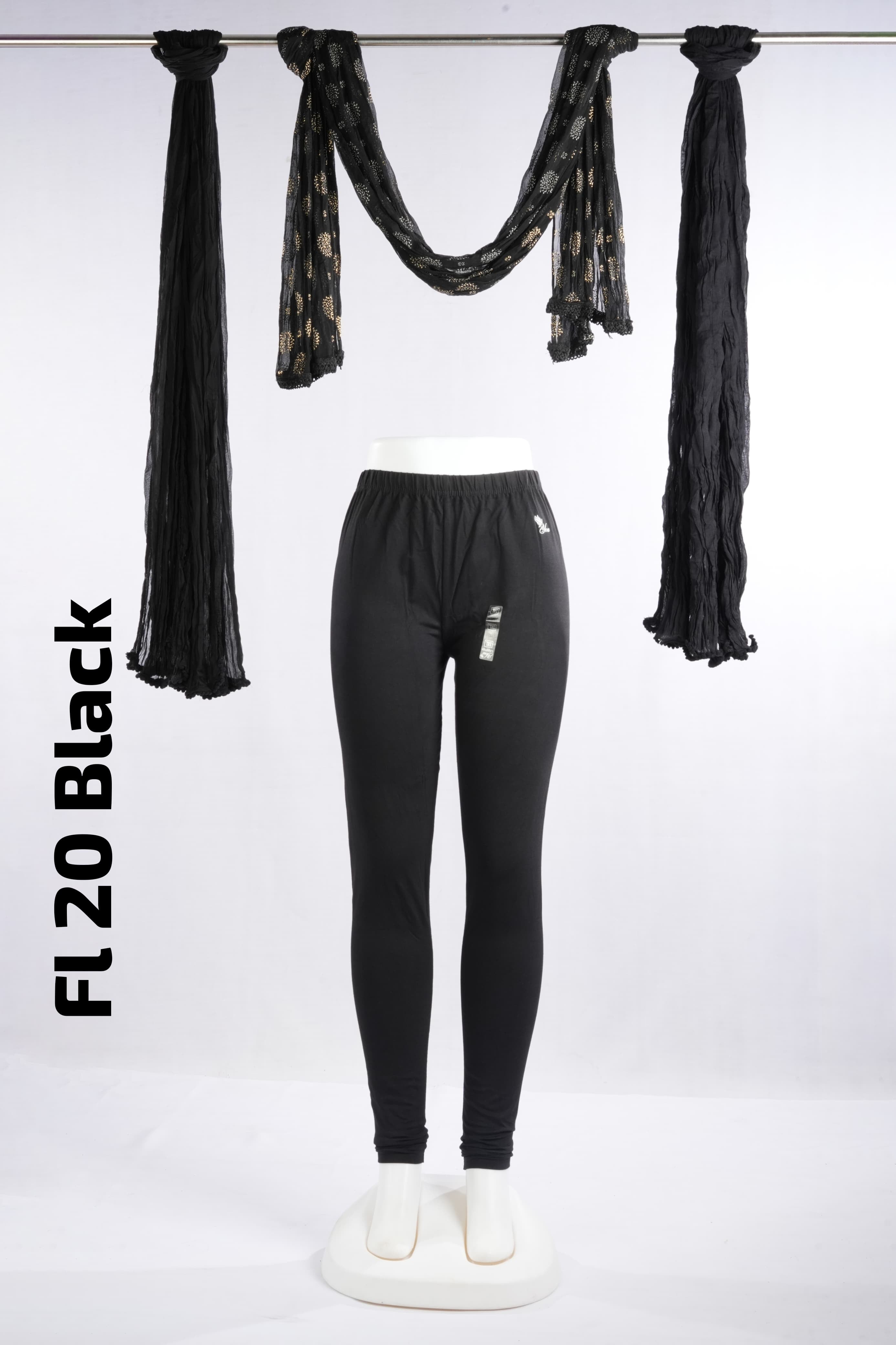 Premium Full Length Leggings (FL 20 Black)