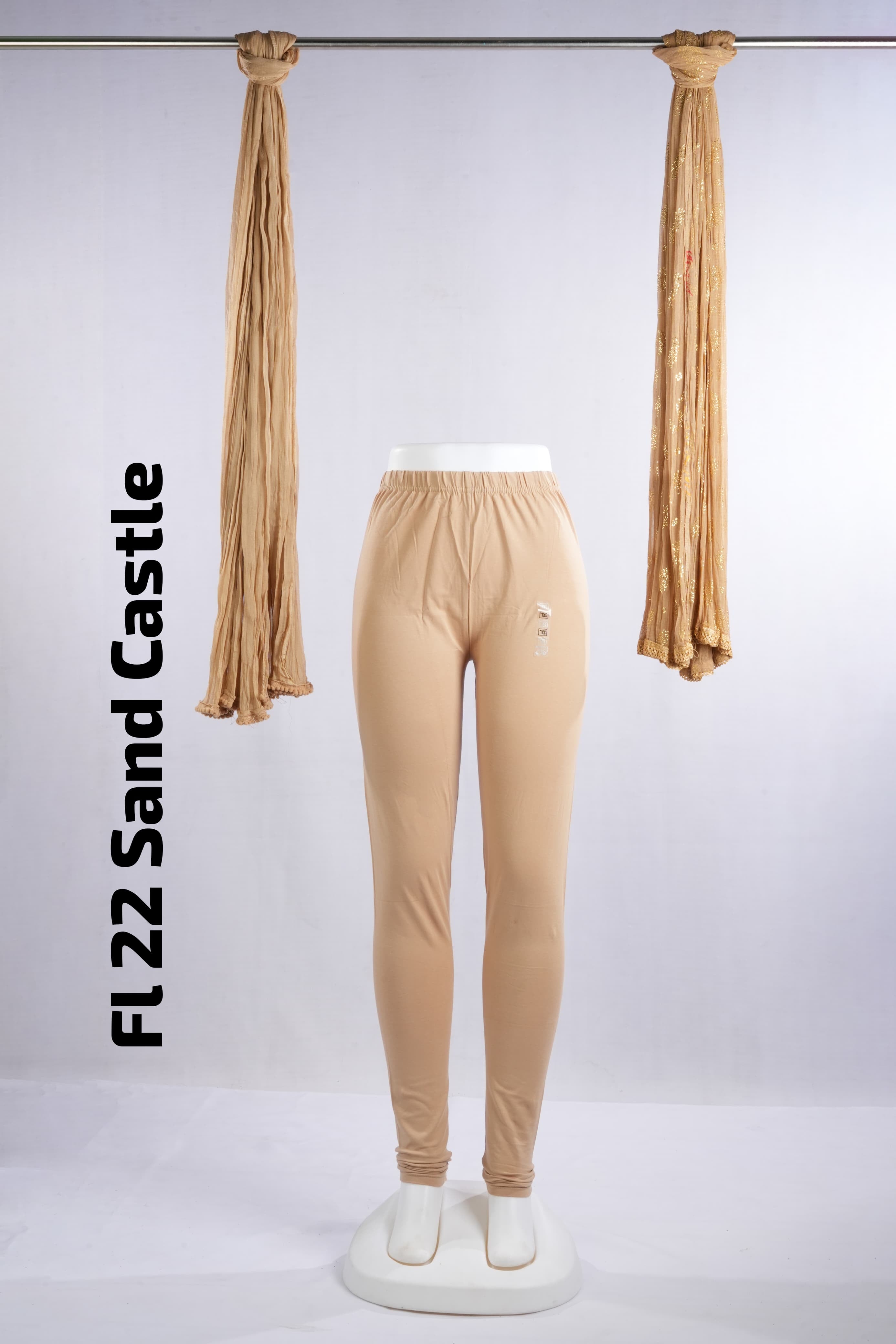 Premium Full Length Leggings (FL 22 Sand Castle)