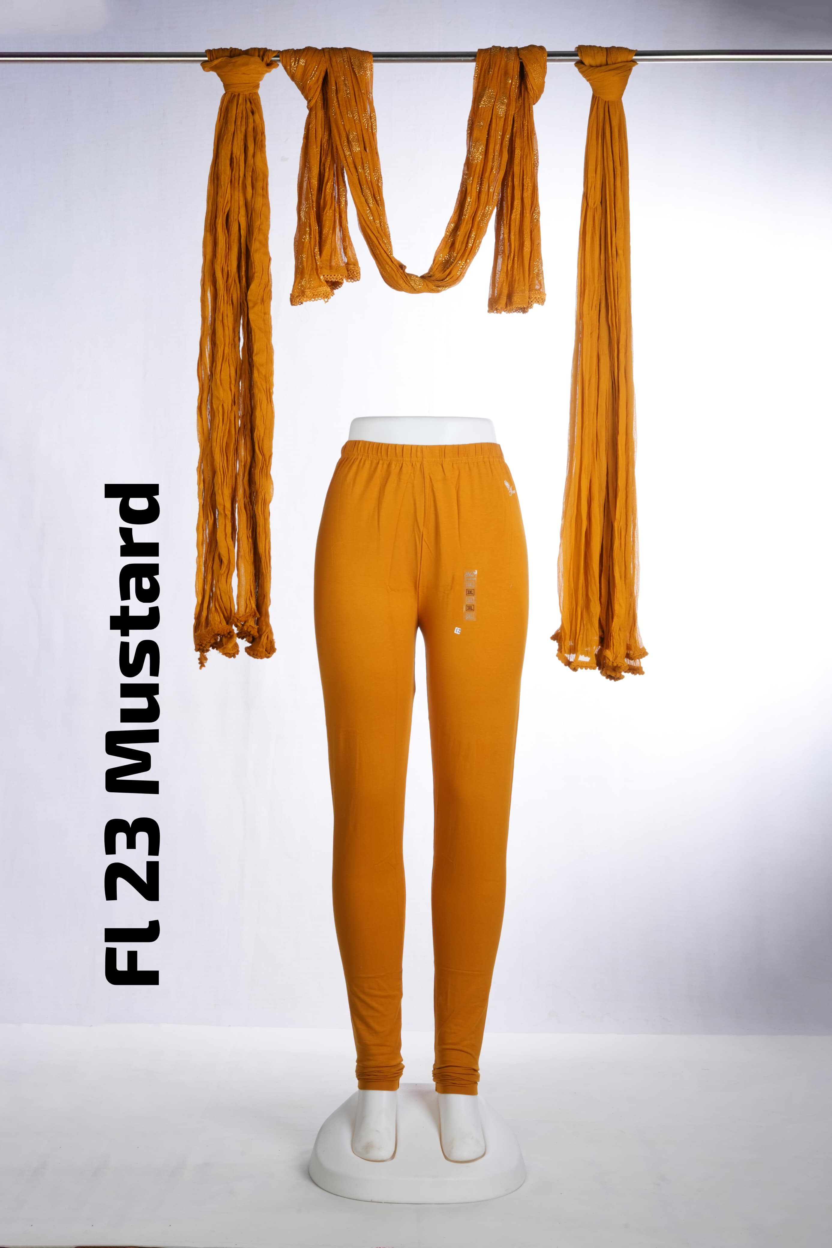 Premium Full Length Leggings (FL 23 Mustard)