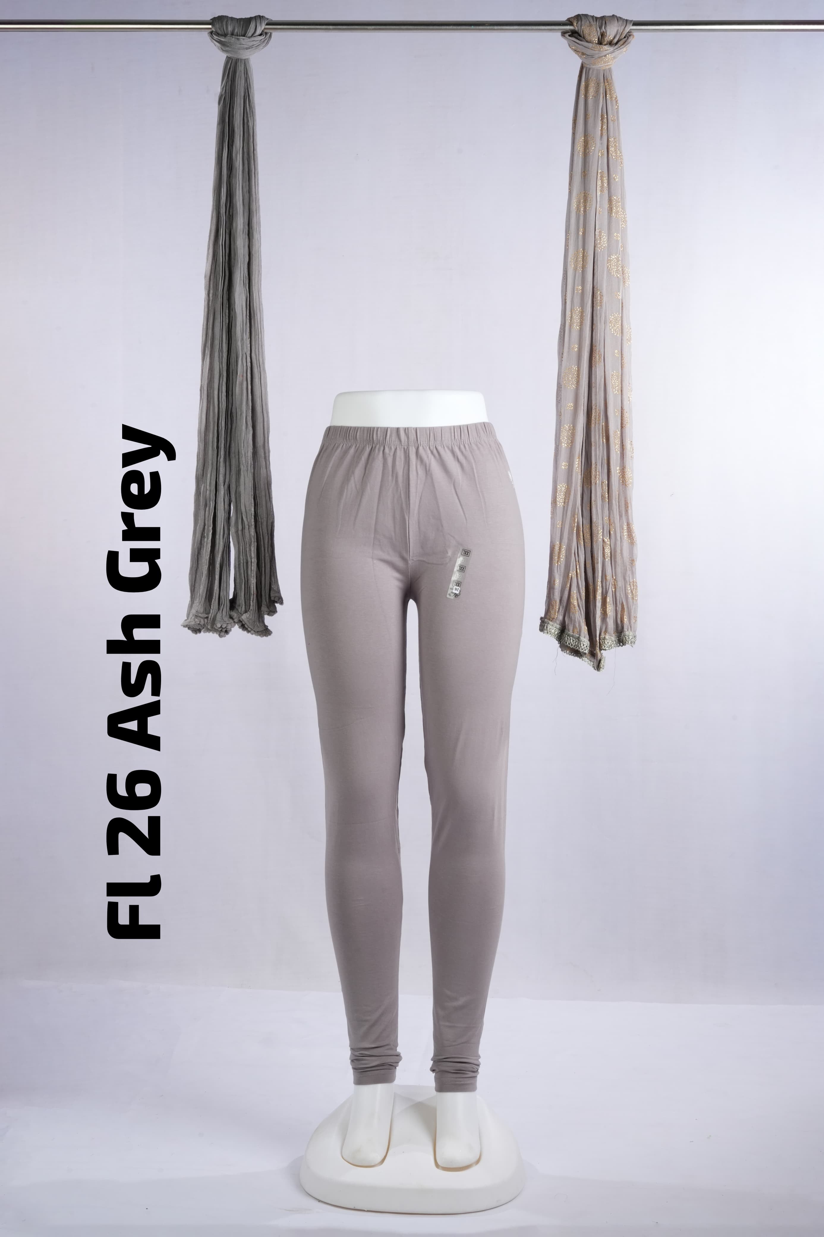 Premium Full Length Leggings (FL 26 Ash Grey)