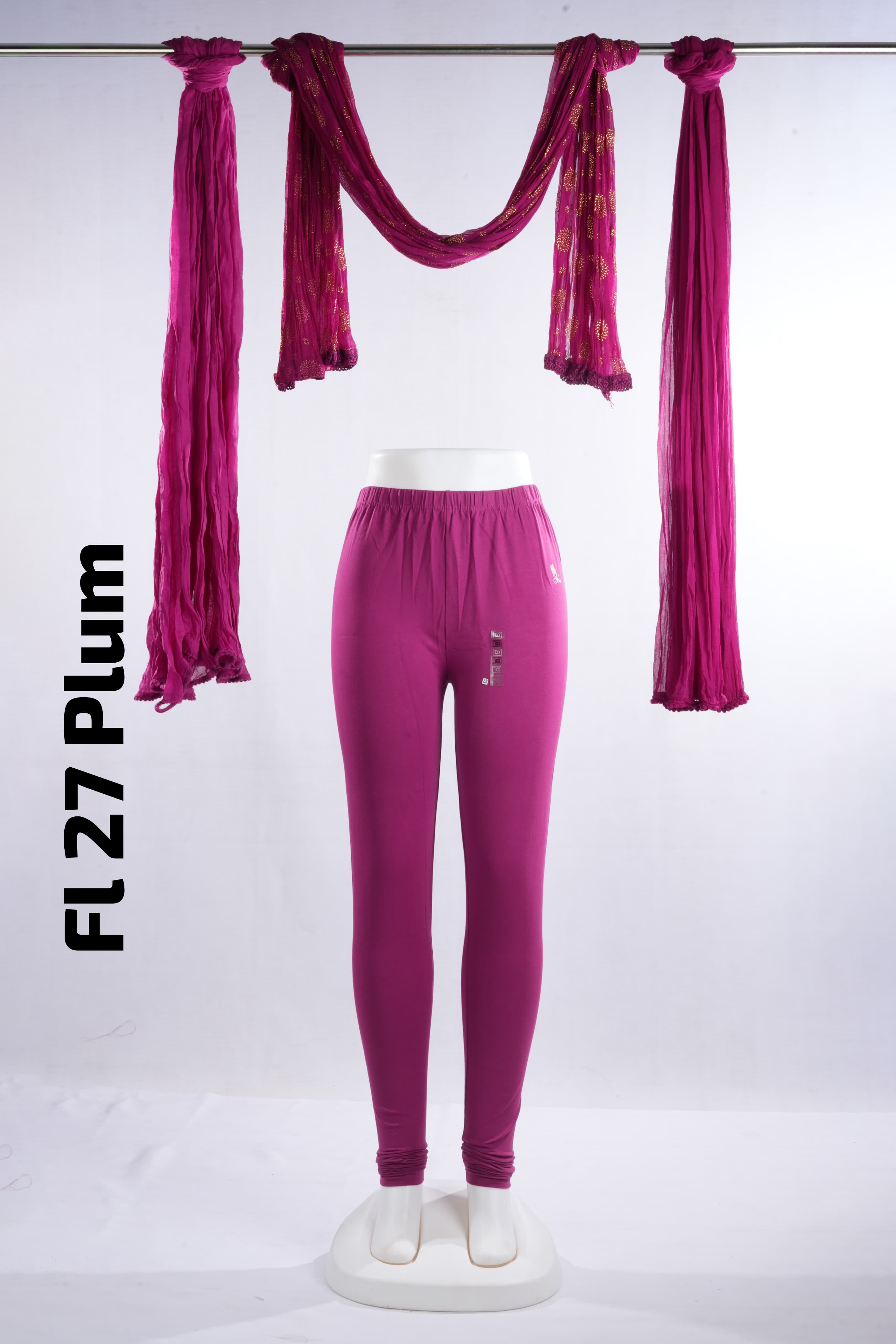 Premium Full Length Leggings (FL 27 Plum)