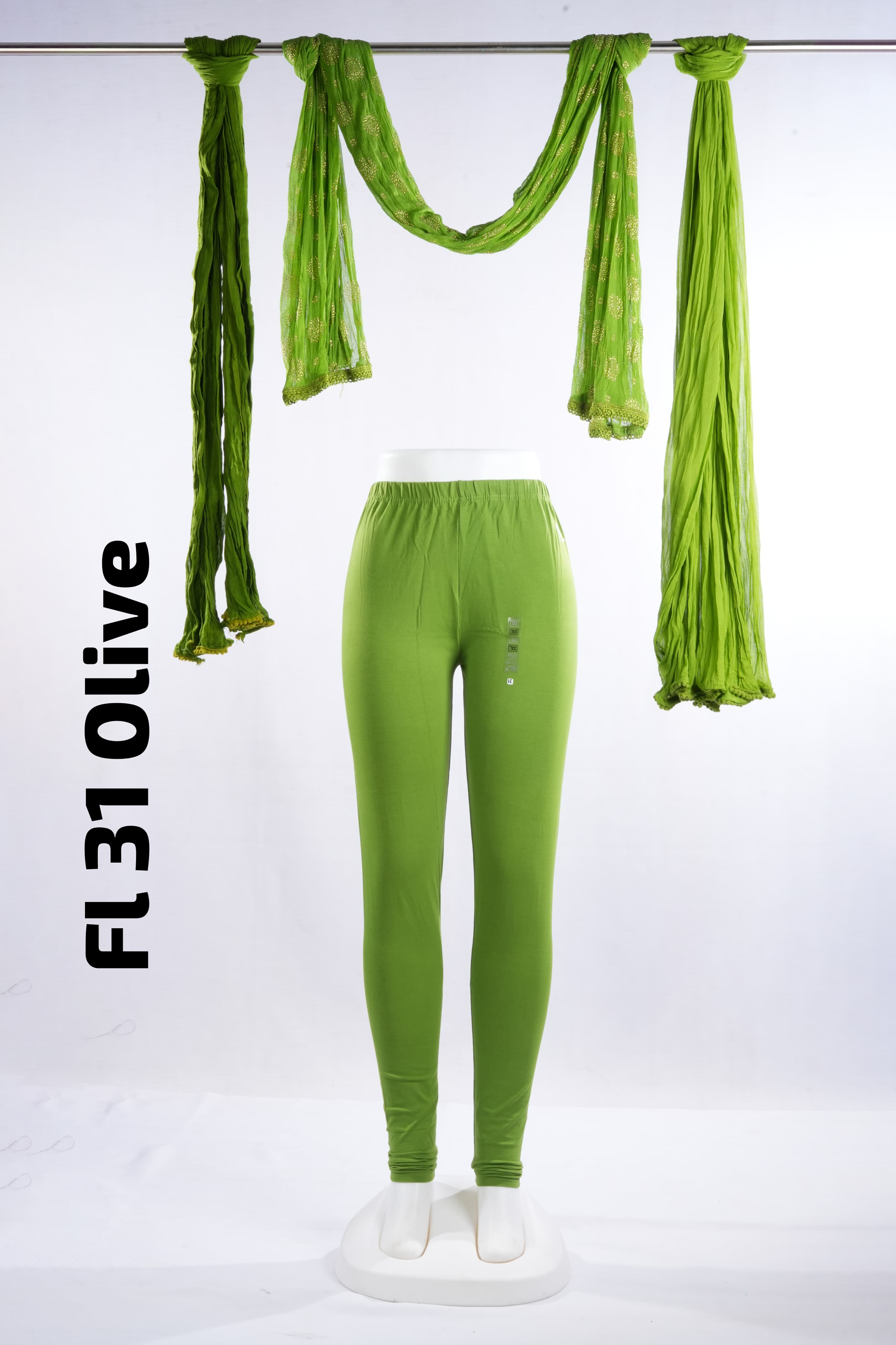 Premium Full Length Leggings (FL 31 Olive)