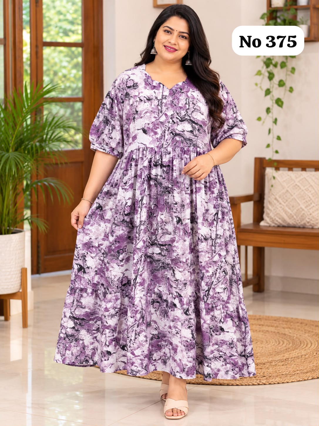 🥰Delta Popcorn Plus Size Gown(375)