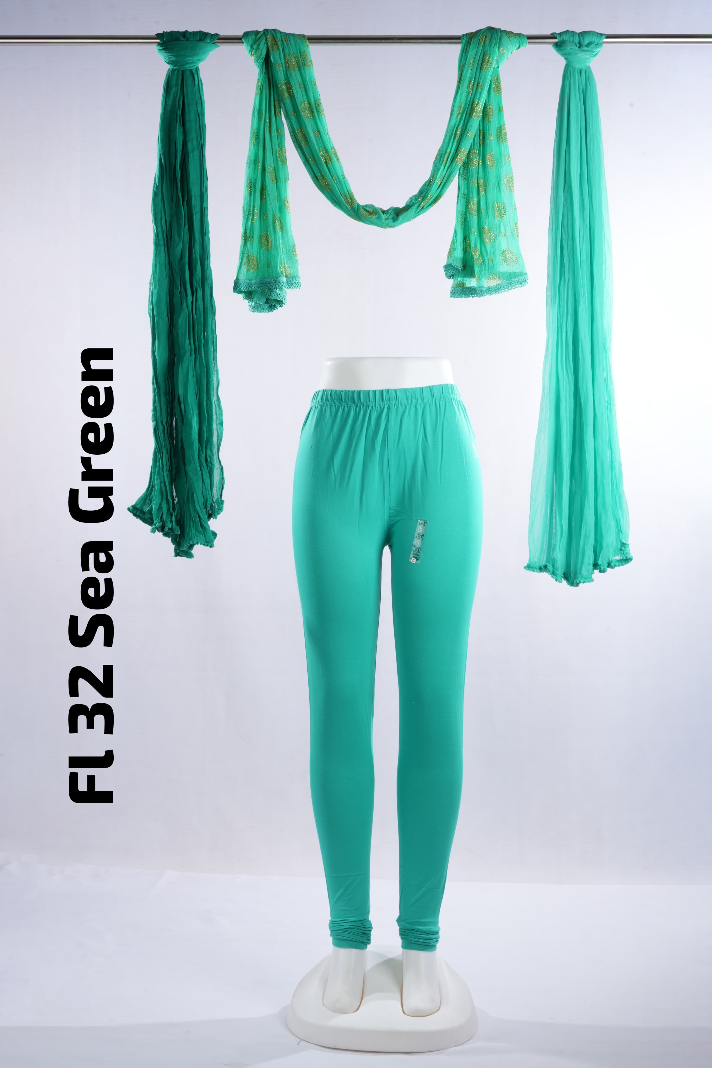 Premium Full Length Leggings (FL 32 Sea Green)