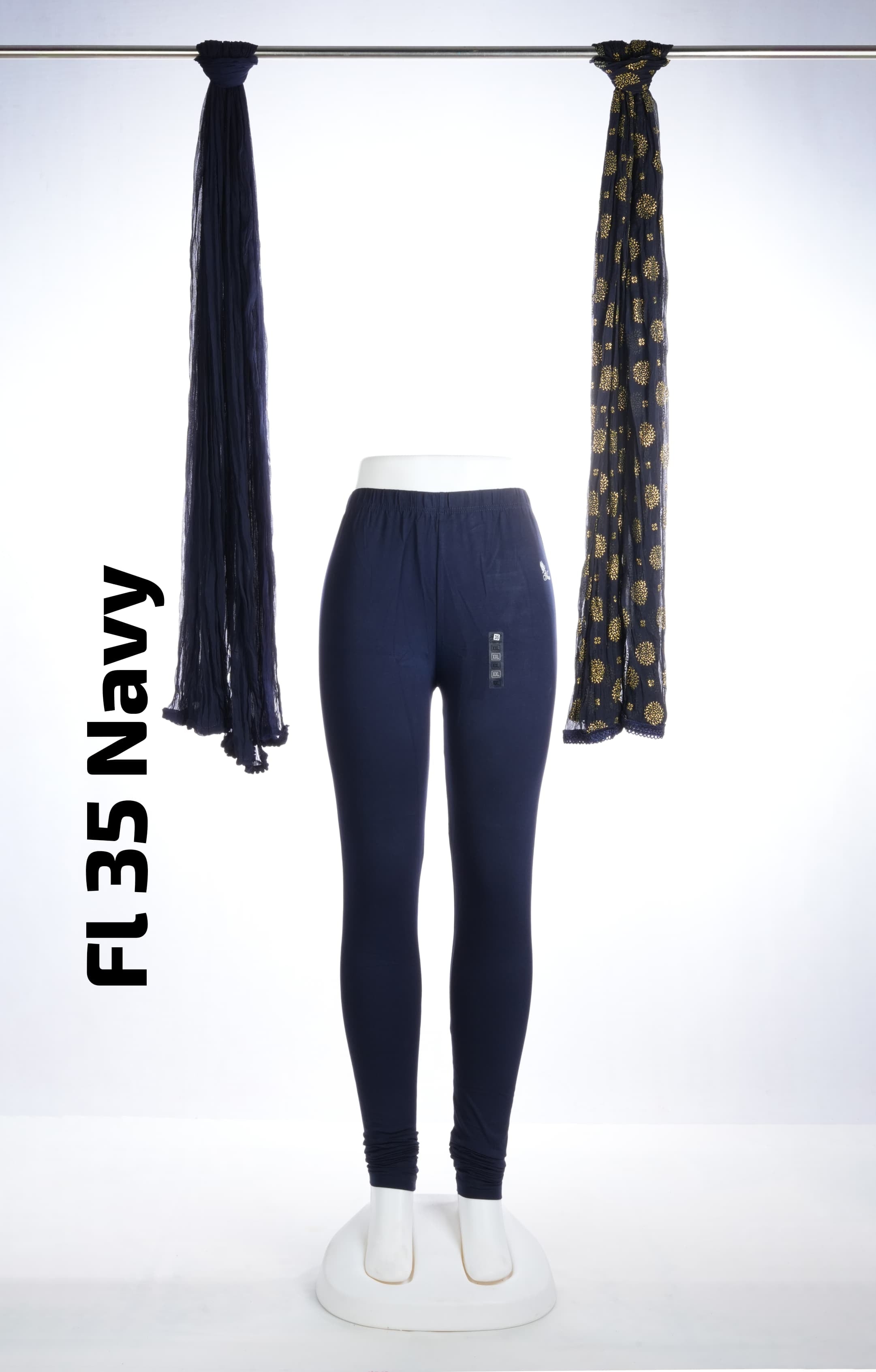 Premium Full Length Leggings (FL 35 Navy)