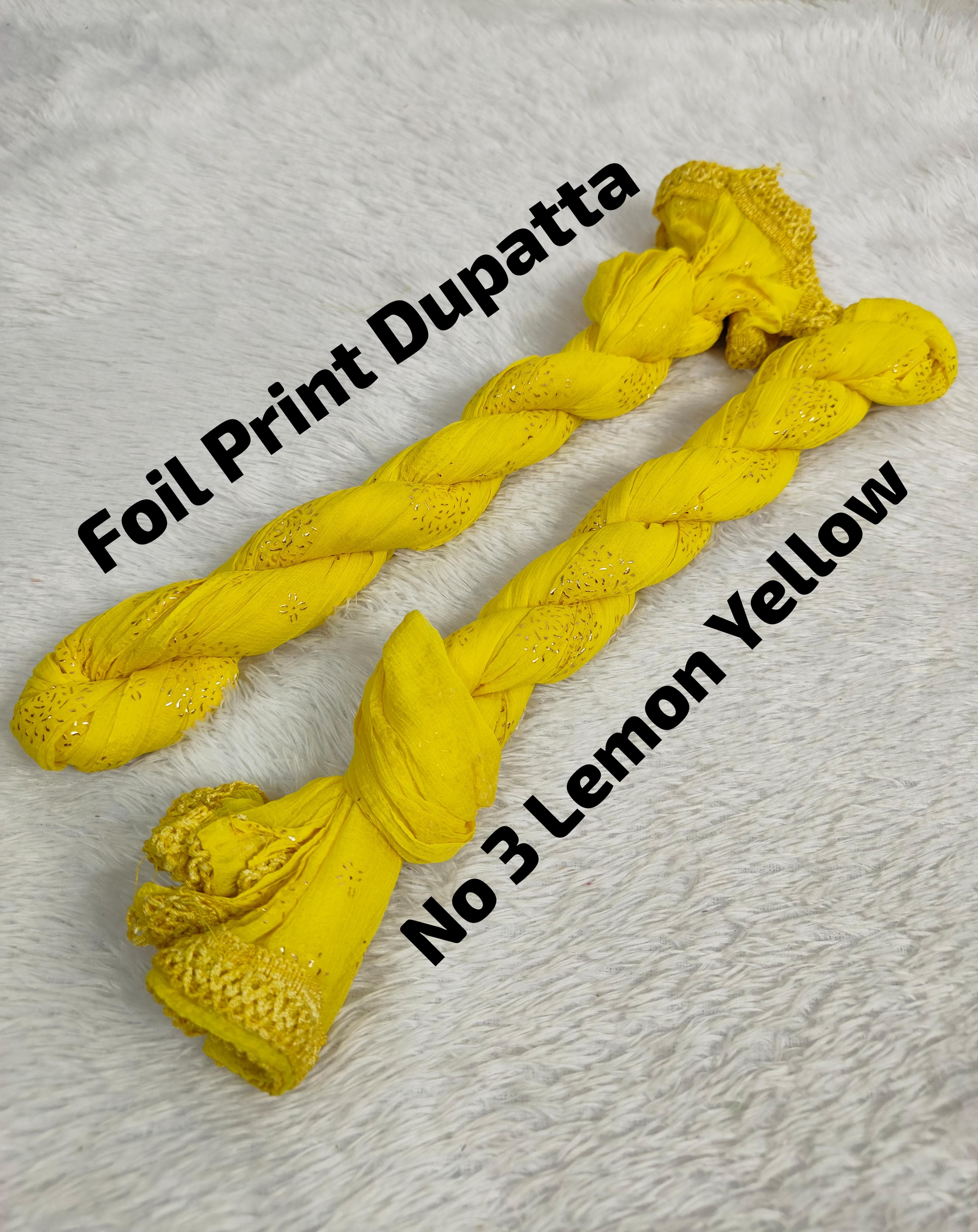 Premium  Foil Print Dupatta 3