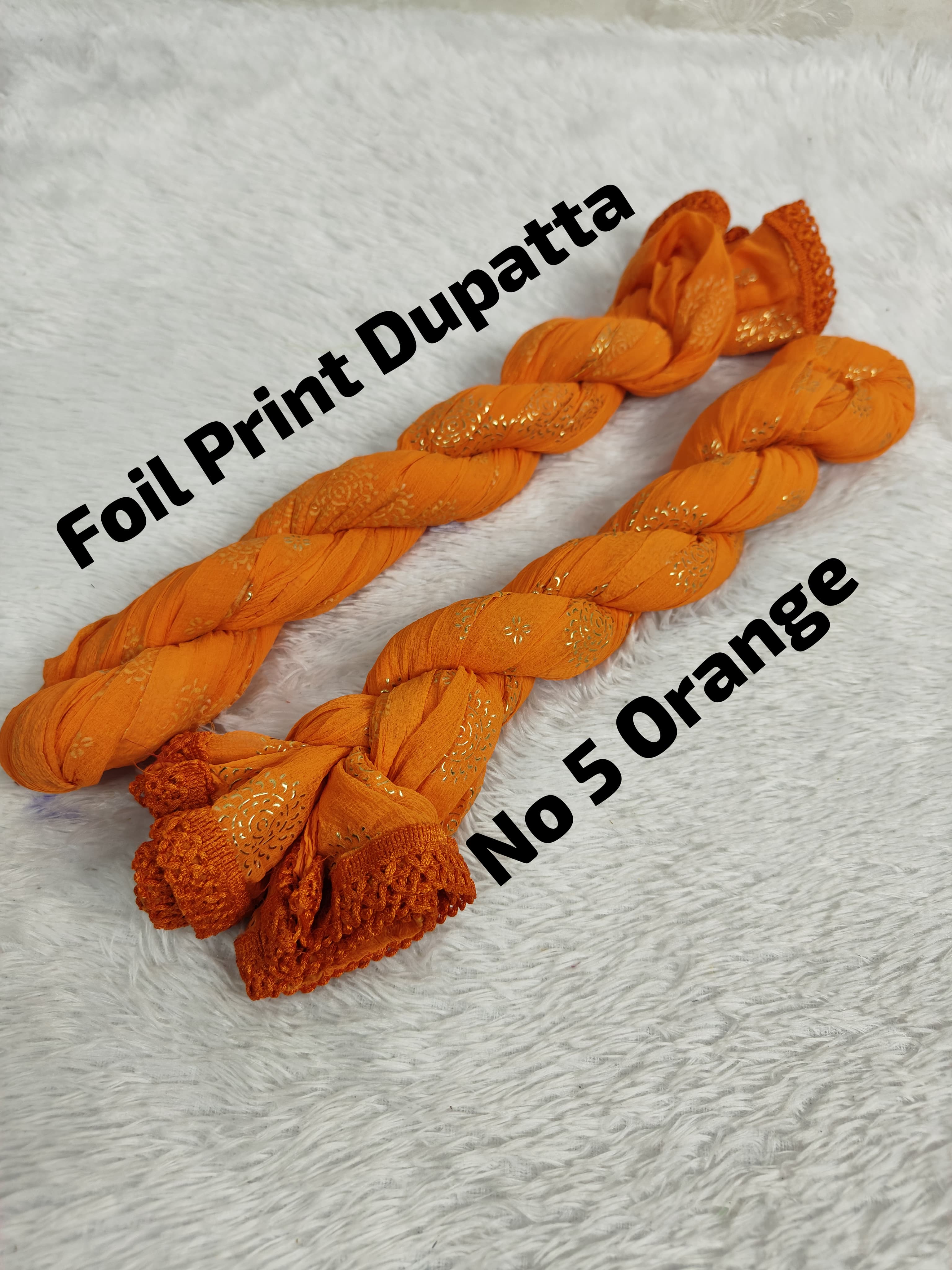 Premium Foil Print Dupatta 5