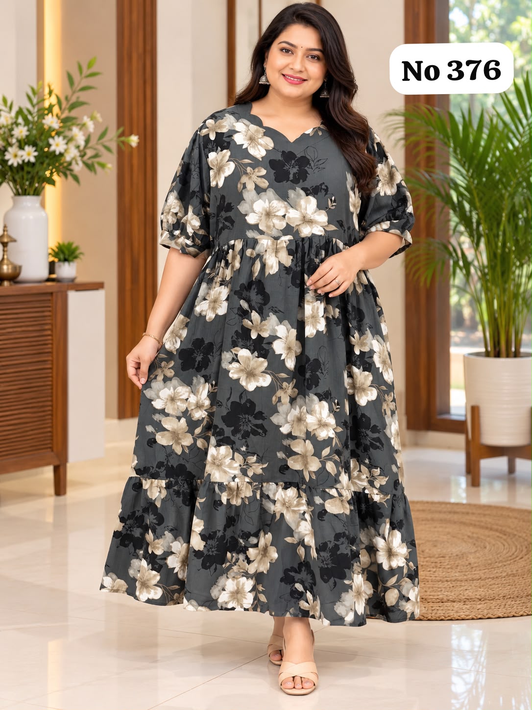 🥰Delta Popcorn Plus Size Gown(376)