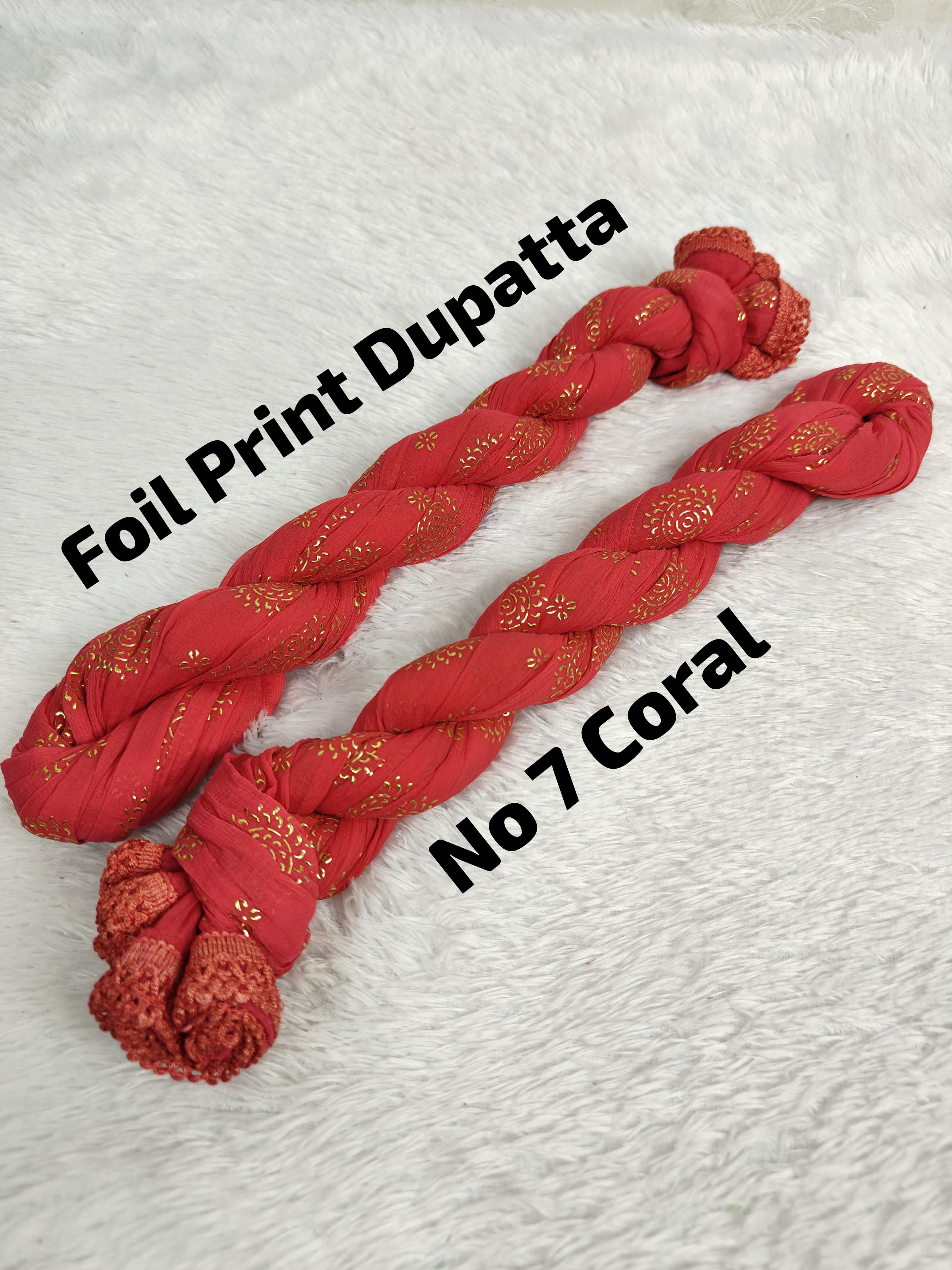 Premium Foil Print Dupatta 7