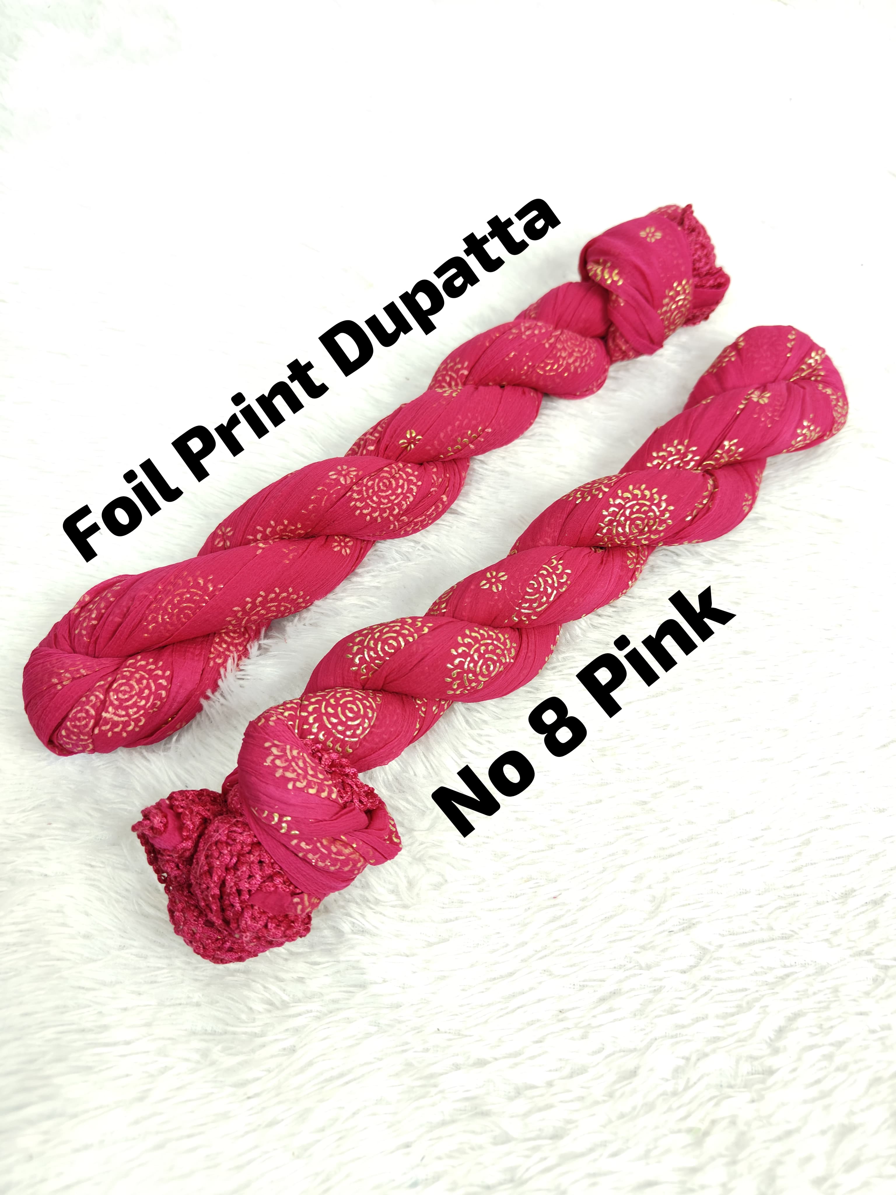 Premium  Foil Print Dupatta 8