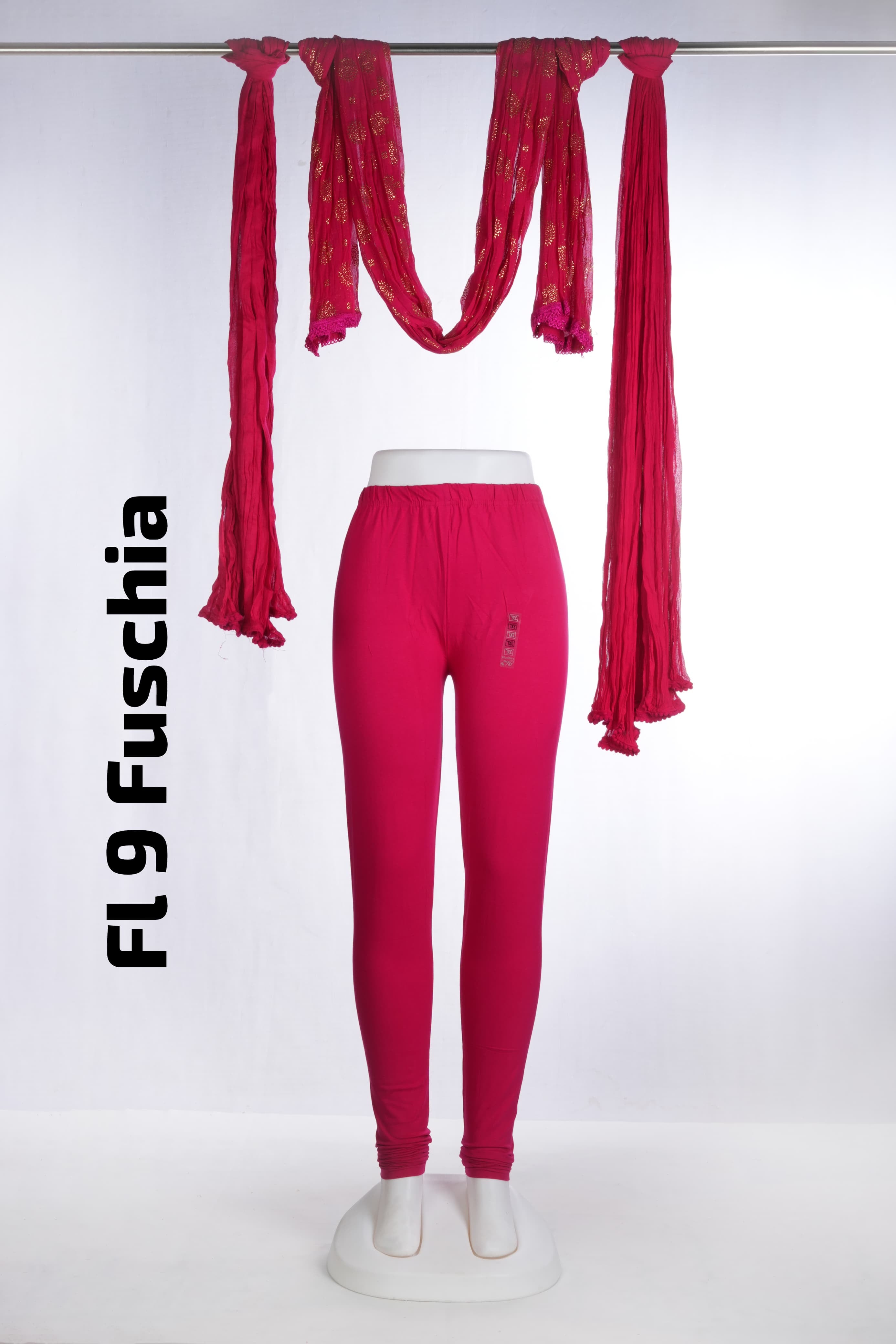 Premium Full Length Leggings (FL 9 Fuschia)