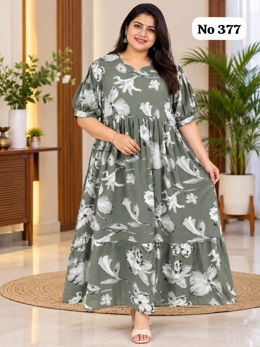 🥰Delta Popcorn Plus Size Gown(377)