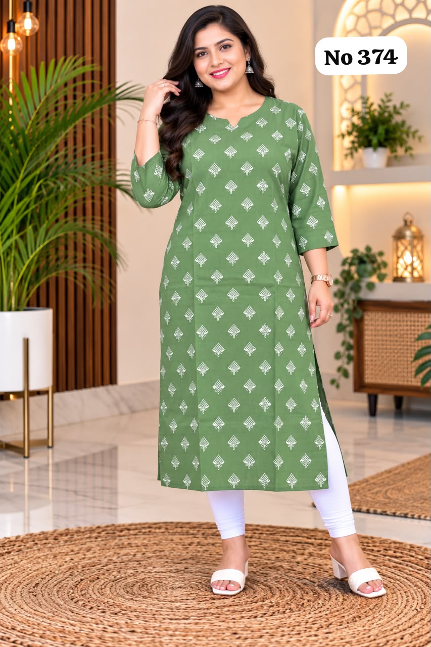 Avaasa Side Open Kurtis(374)