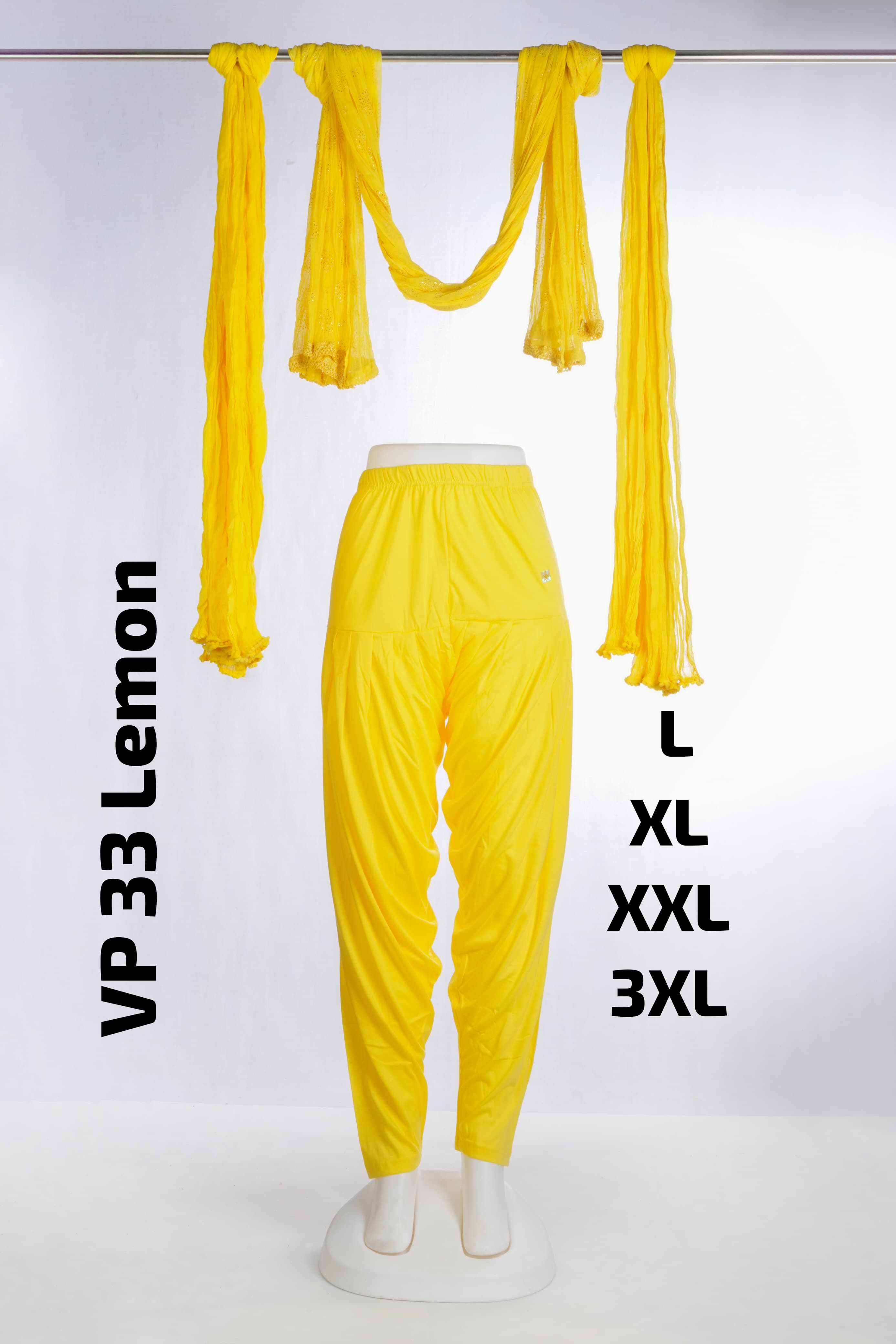 Premium Viscose Patiyala (VP 33 Lemon)