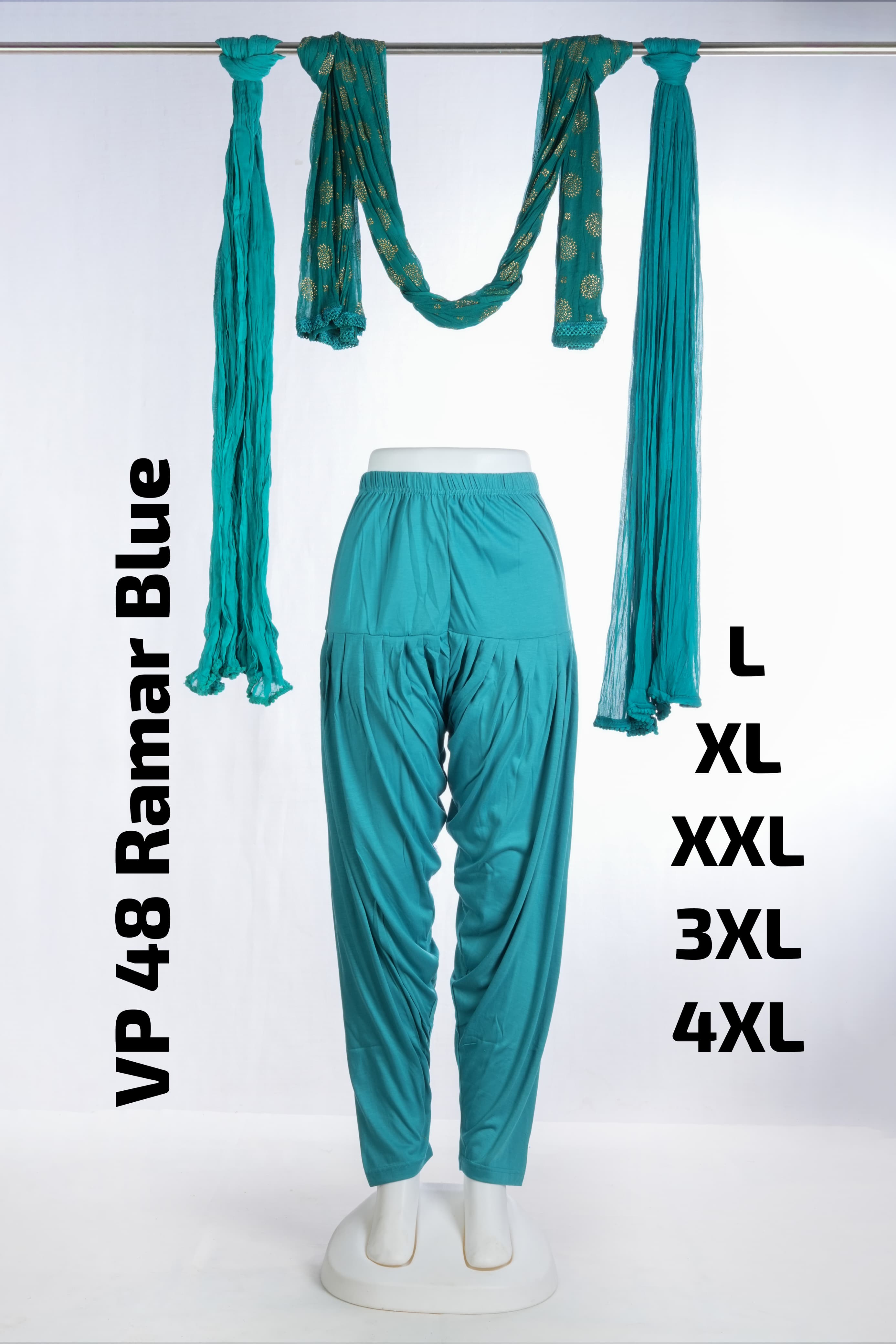 Premium Viscose Patiyala (VP 48 Ramar Blue)