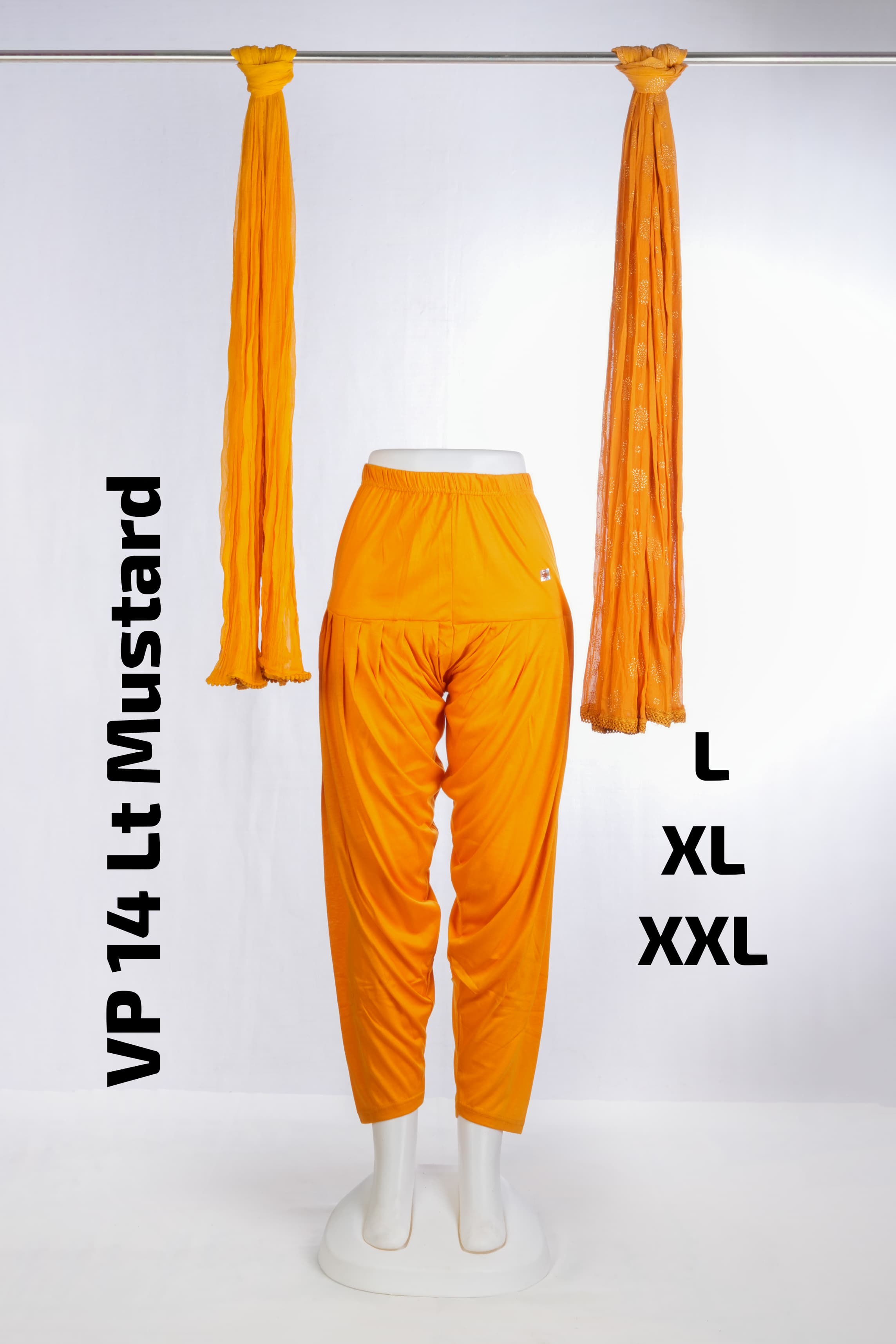 Premium Viscose Patiyala (VP 14 Lt Mustard)