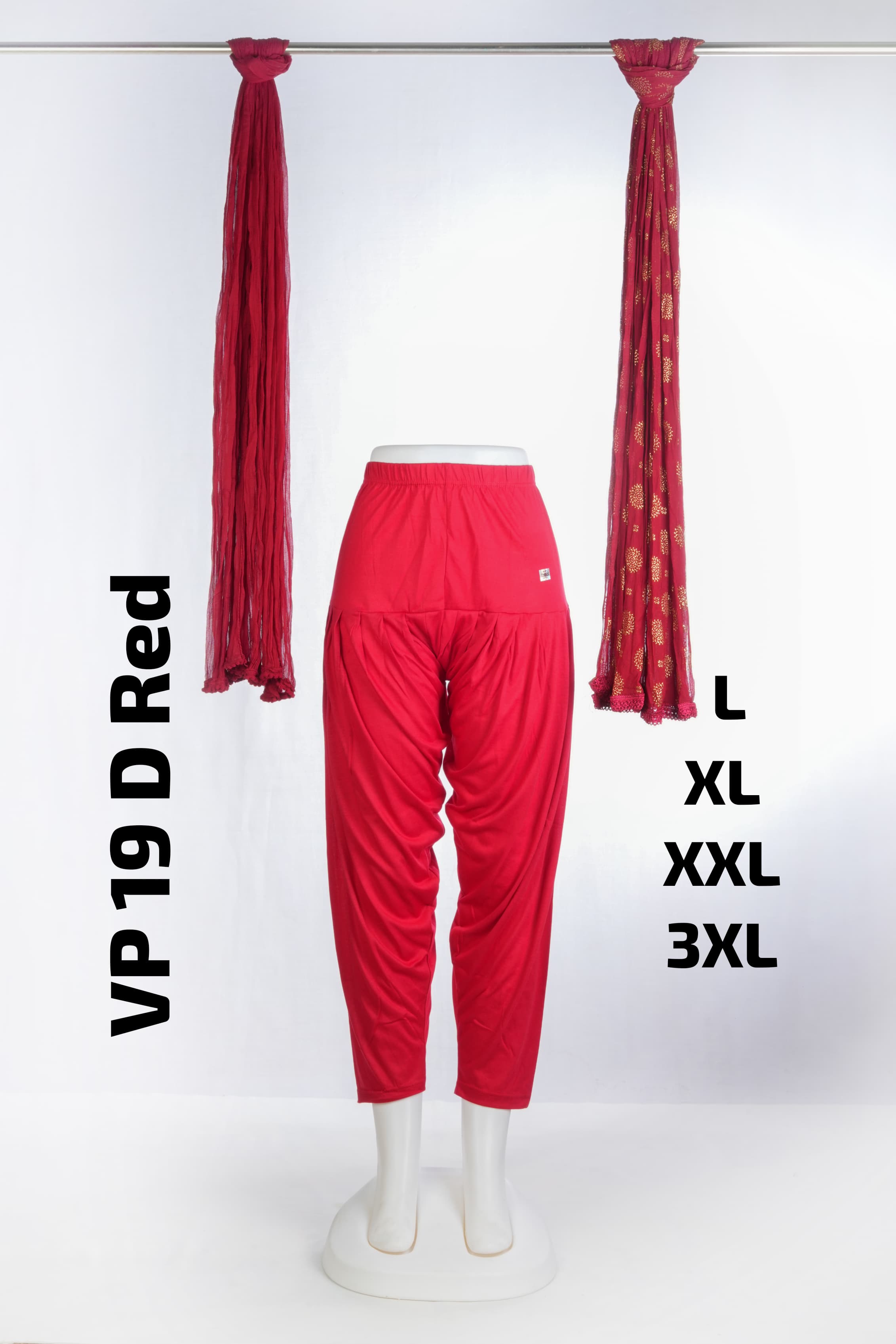 Premium Viscose Patiyala (VP 19 D Red)