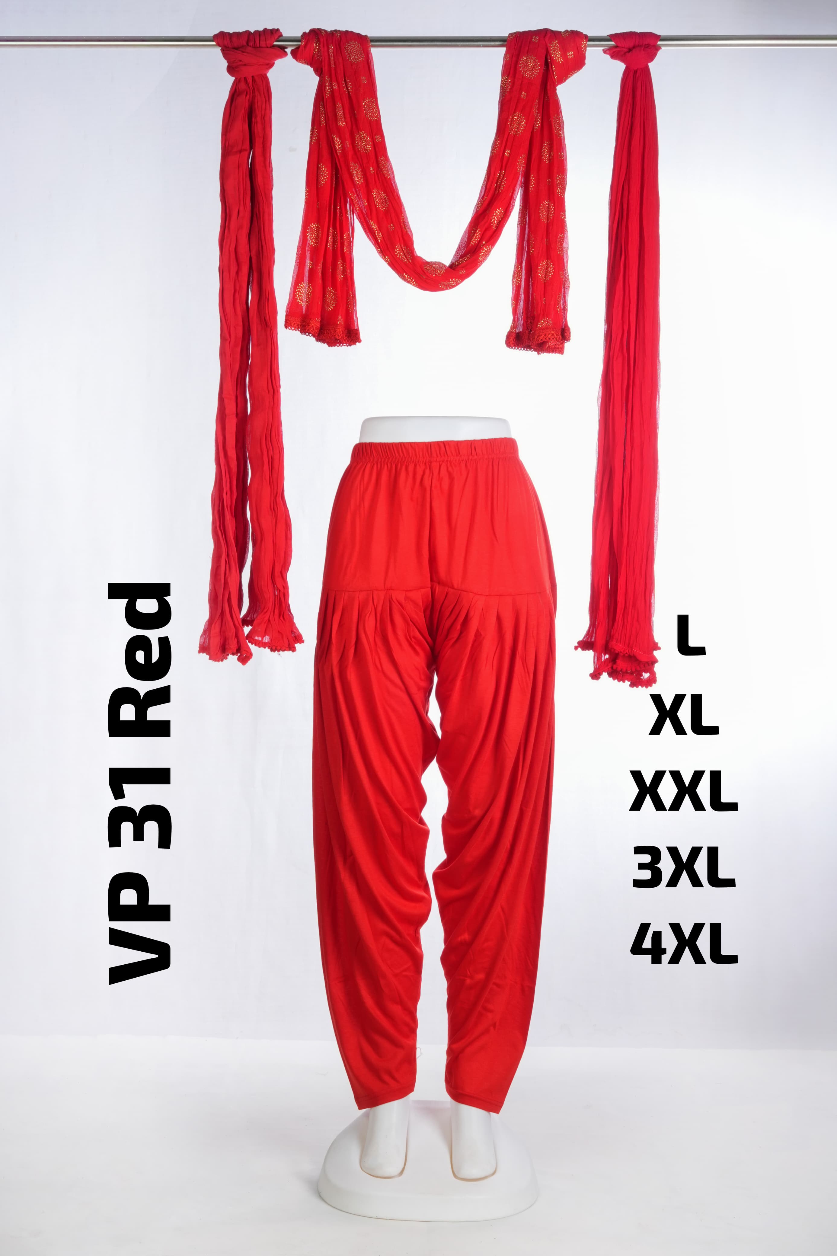 Premium Viscose Patiyala (VP 31 Red)