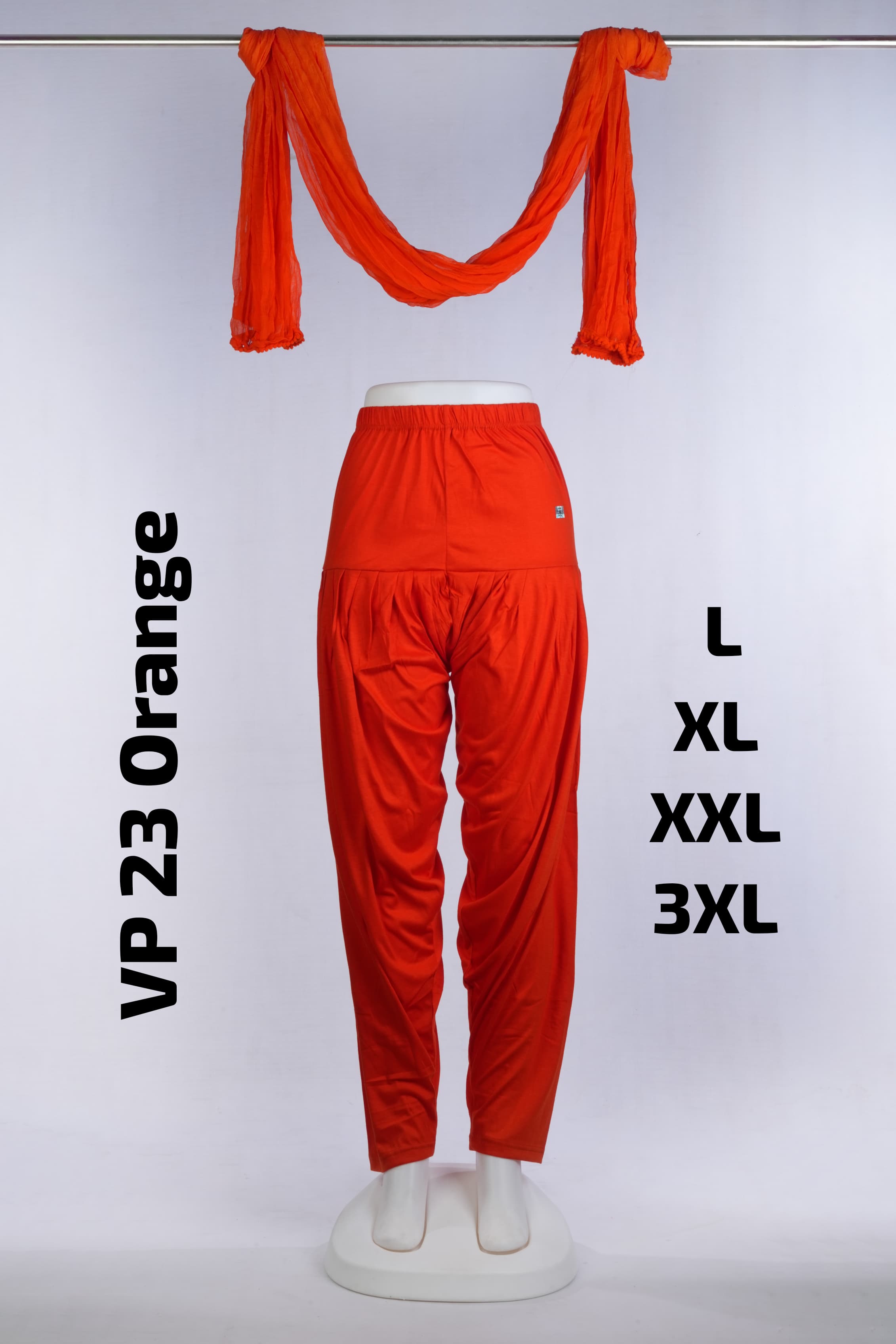 Premium Viscose Patiyala (VP 23 Orange)