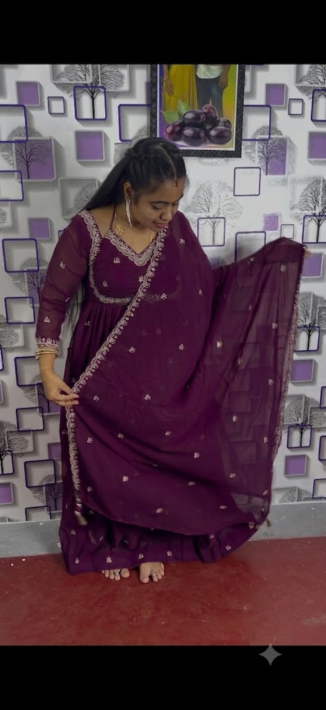 Embroidery Anarkali with Shawl (No 181)