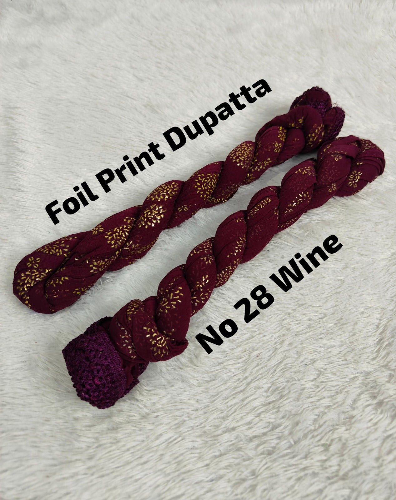 Premium Foil Print Dupatta 28