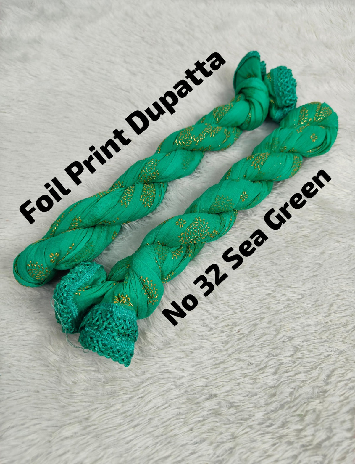 Premium Foil Print Dupatta 32
