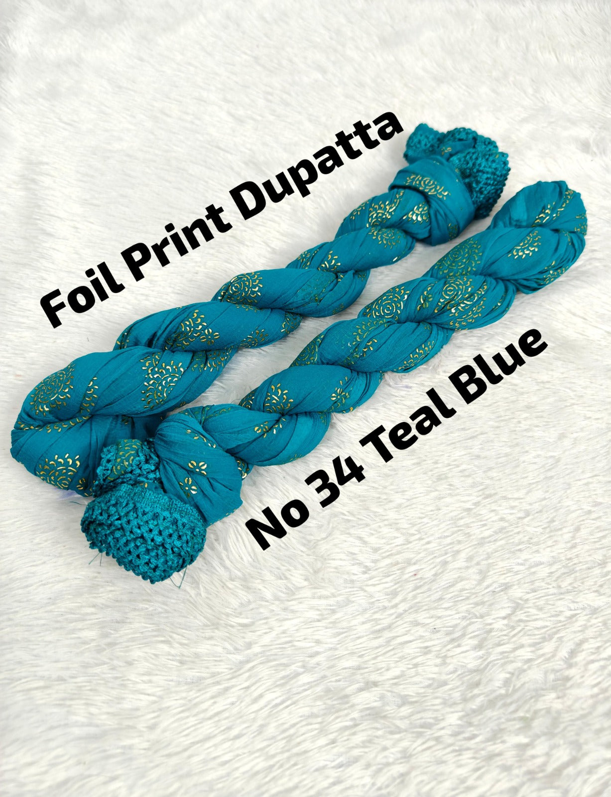 Premium Foil Print Dupatta 34
