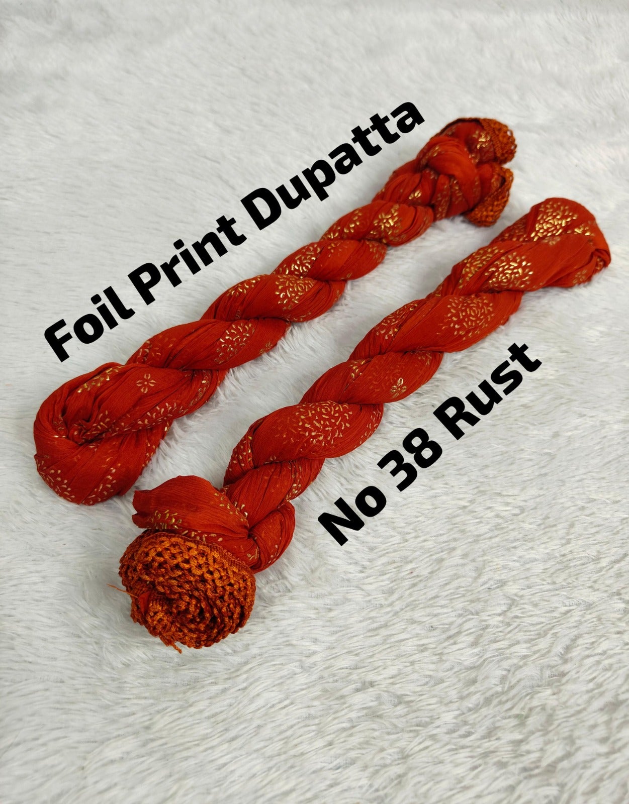 Premium Foil Print Dupatta 38