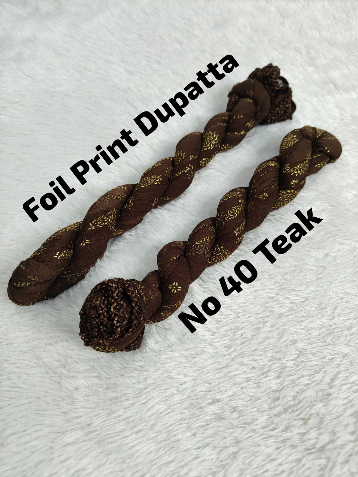 Premium Foil Print Dupatta 40