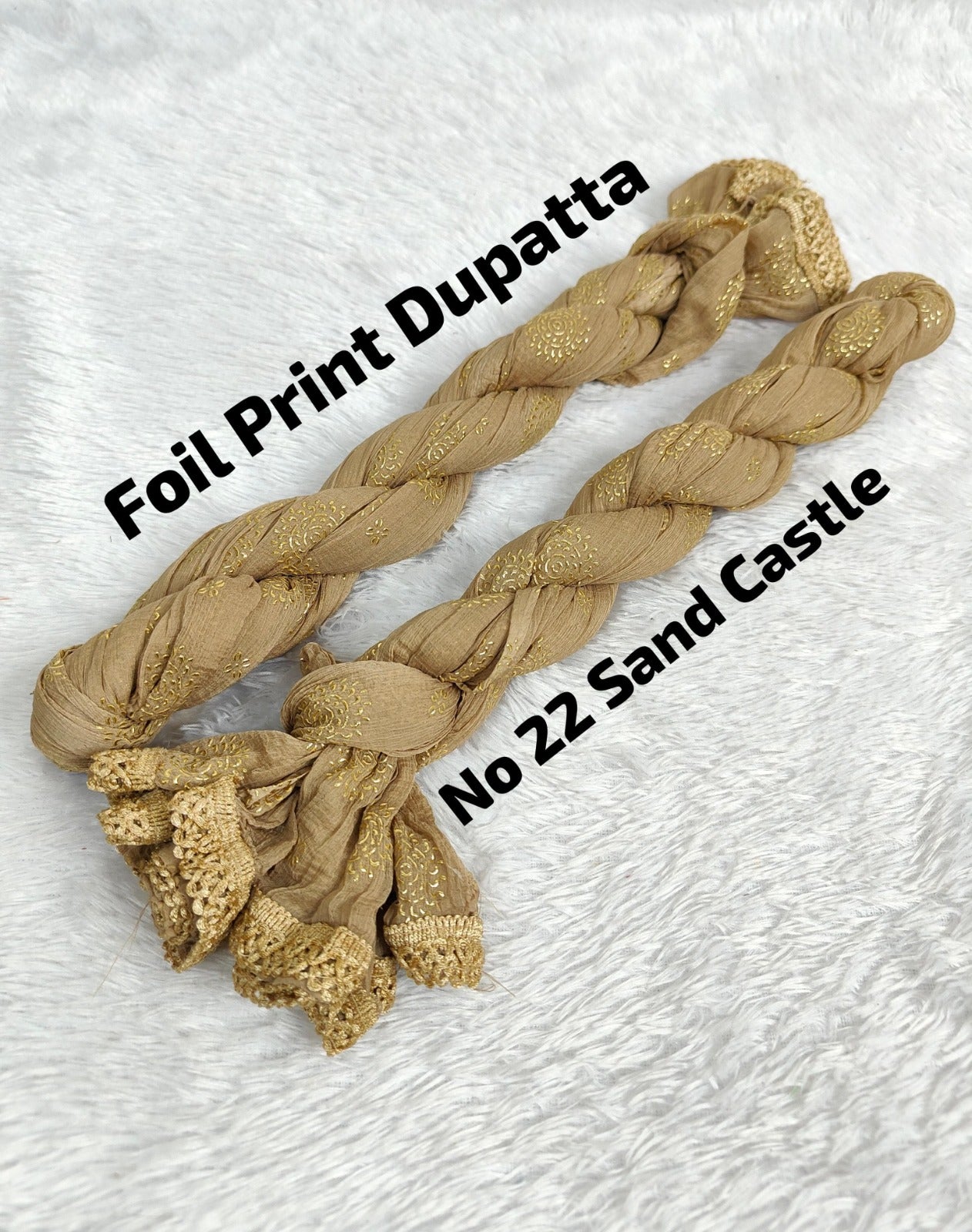 Premium Foil Print Dupatta 22