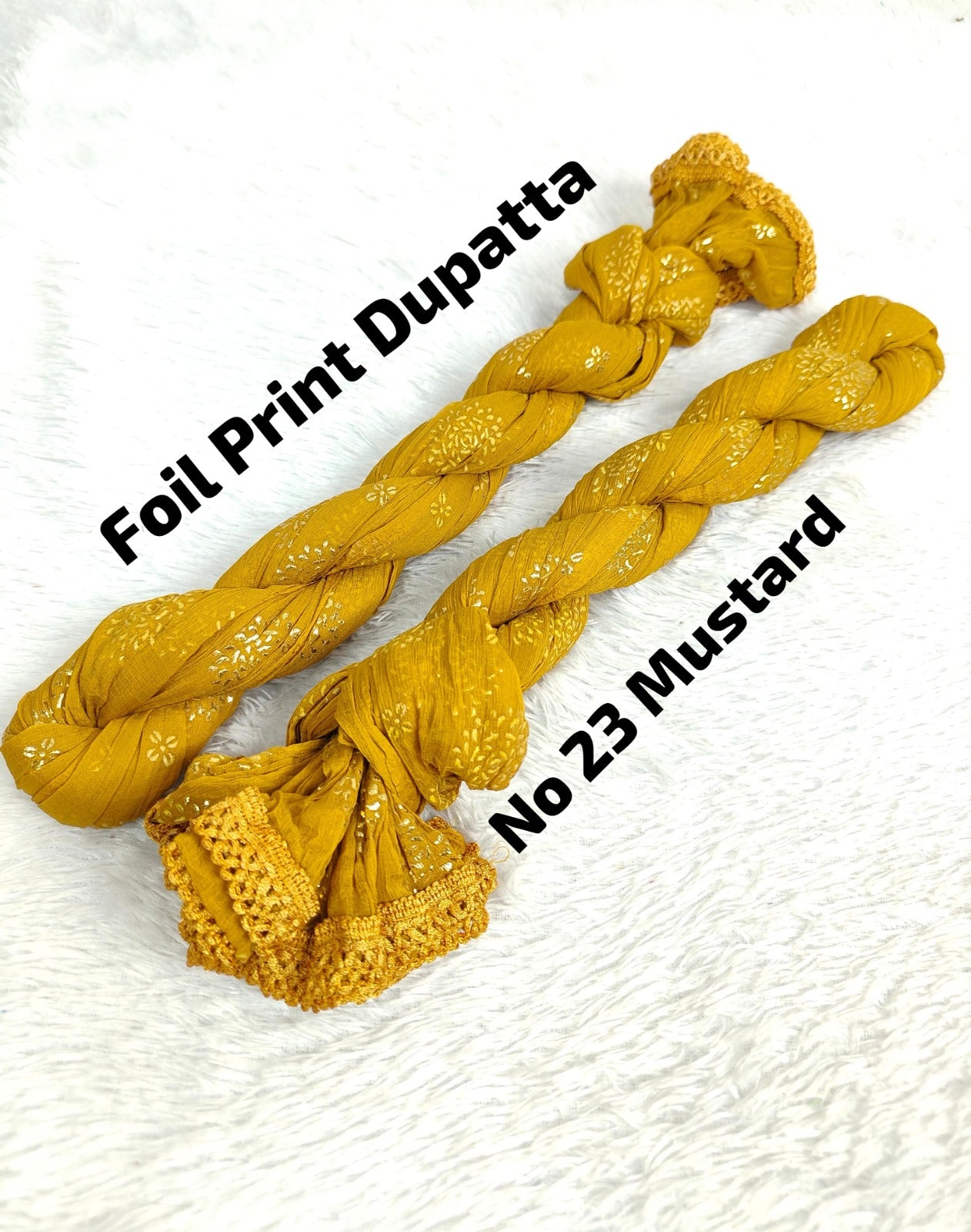 Premium Foil Print Dupatta 23