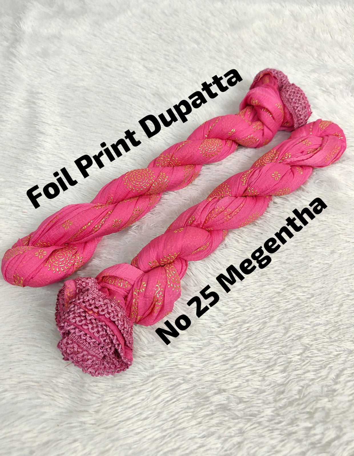 Premium Foil Print Dupatta 25