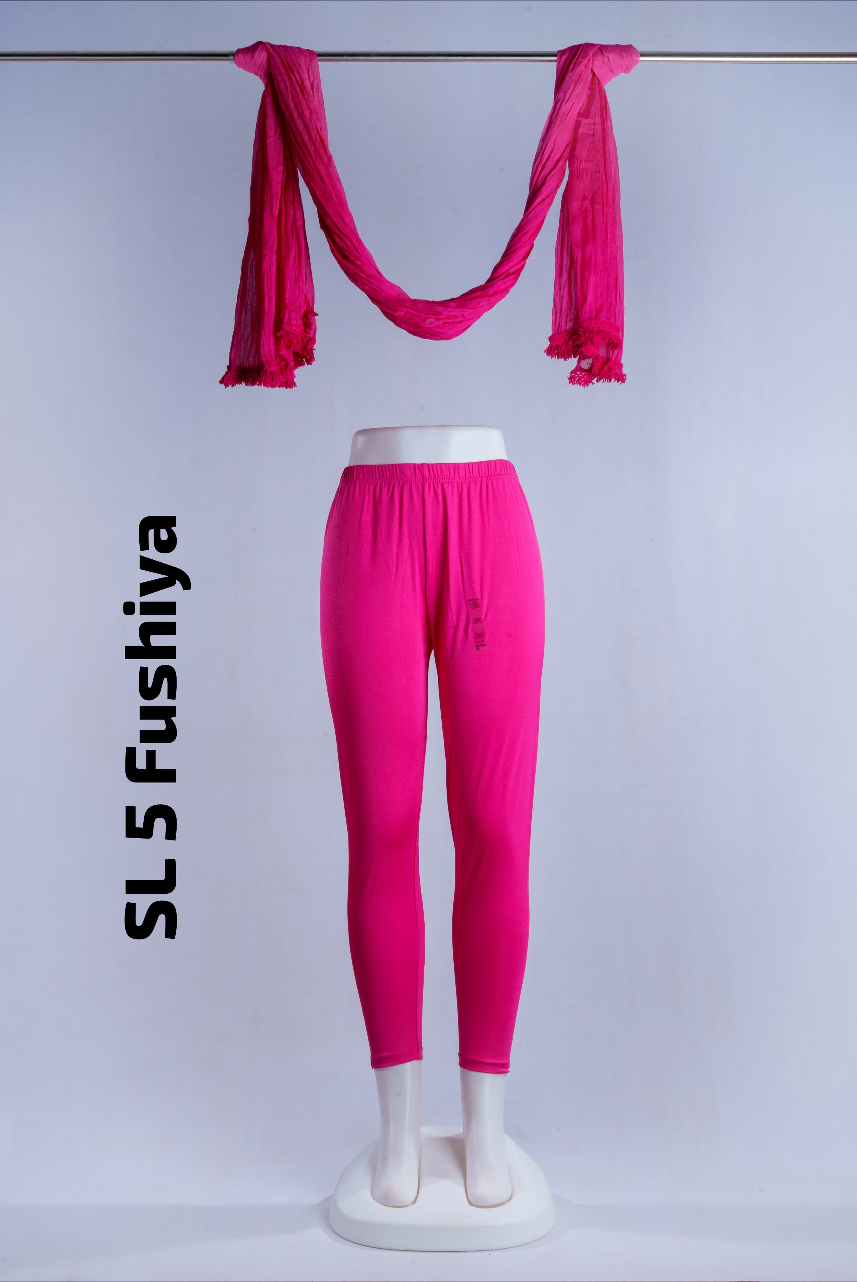 Premium Shimmer Ankle Leggings(SL 5 Fushiya)