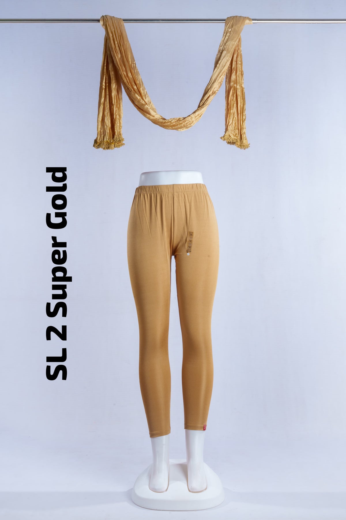 Premium Shimmer Ankle Leggings(SL 2 SUPER GOLD)