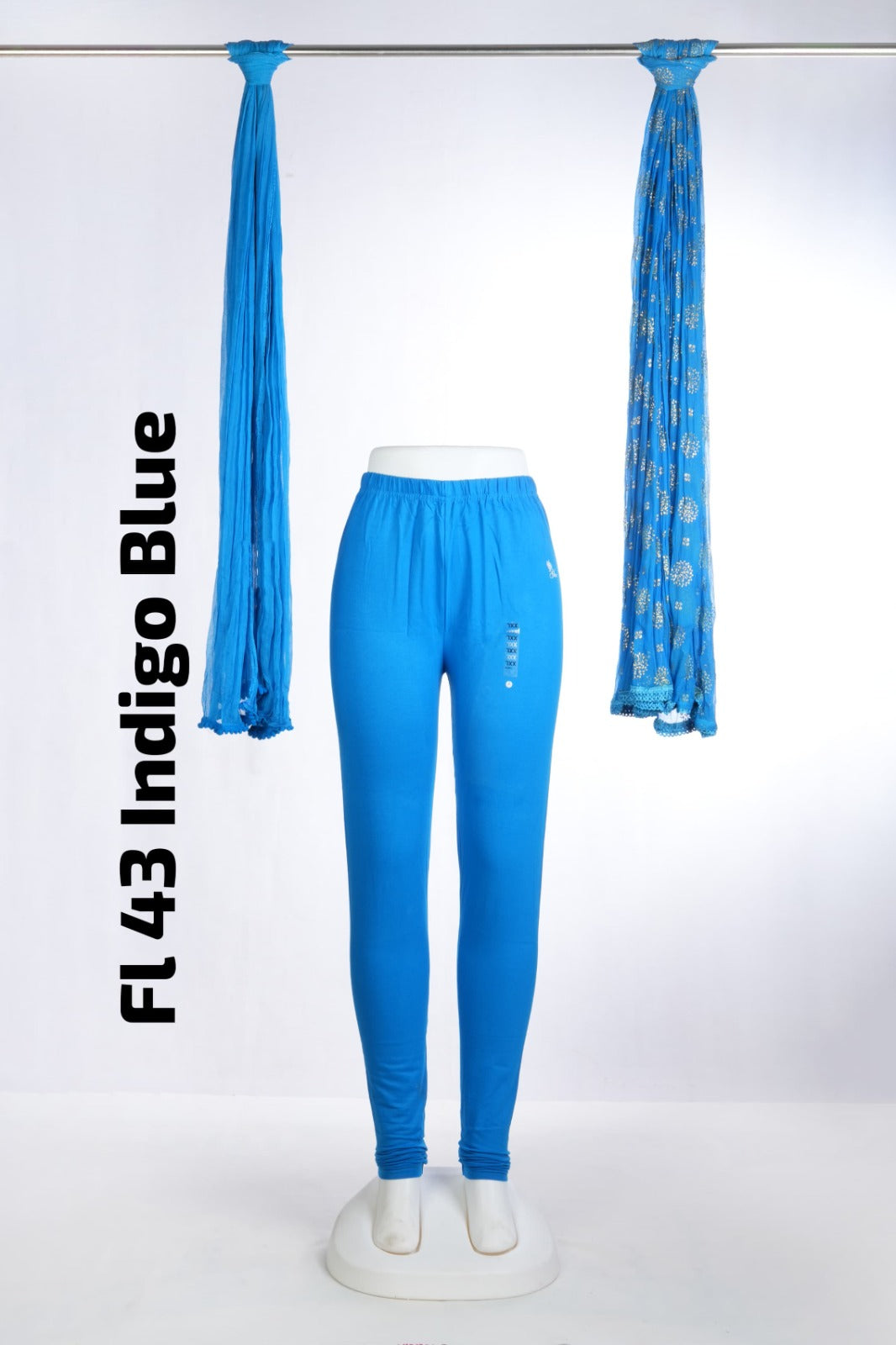 Premium Full Length Leggings ( FL 43 Indigo Blue )