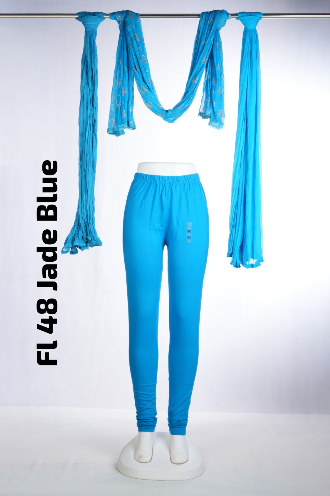 Premium Full Length Leggings (FL 48 Jade Blue  )